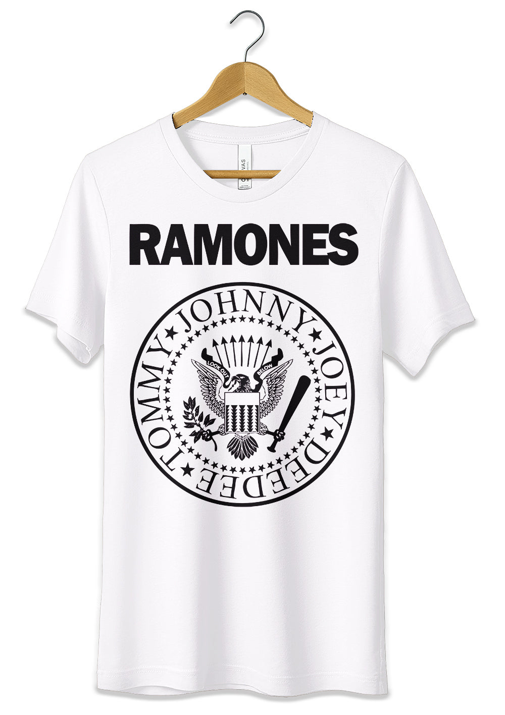 T-Shirt Maglietta The Ramones Punk Rocker T-Shirt CmrDesignStore 3/4 anni Bianco