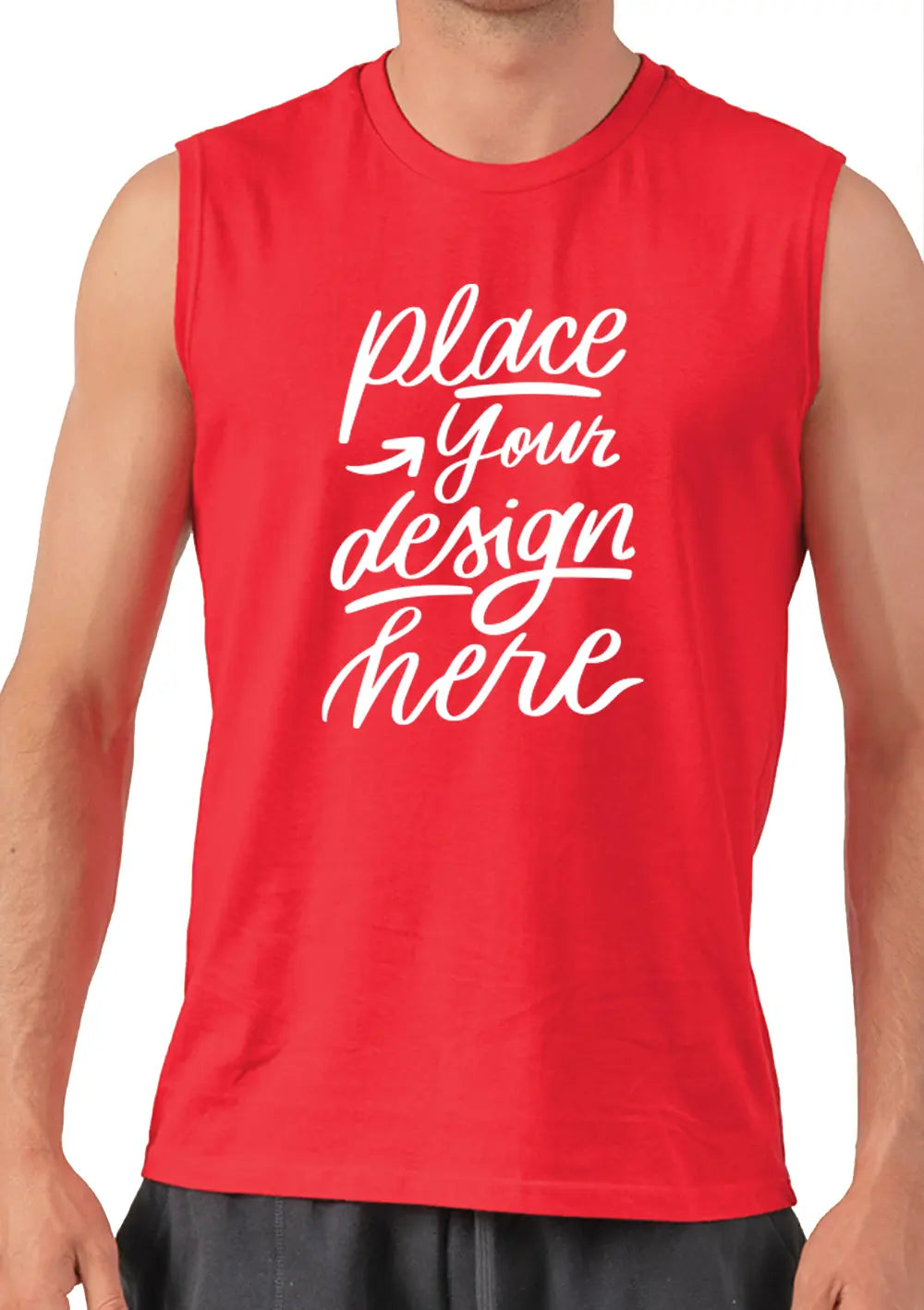 Canotta Personalizzata da Uomo Urban Style Canotta CmrDesignStore S ROSSO