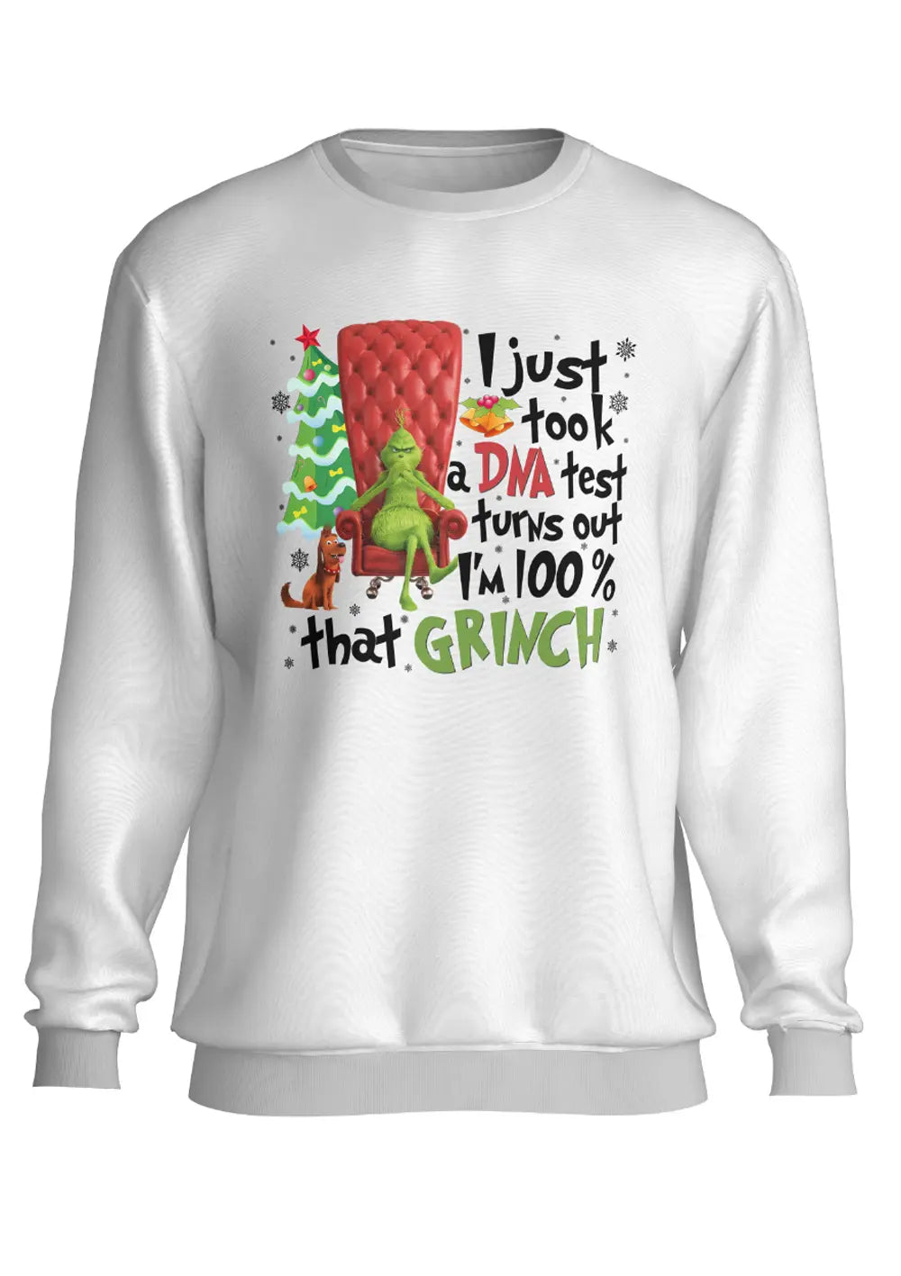 Felpa a Girocollo il Grinch Christmass Style Felpa CmrDesignStore