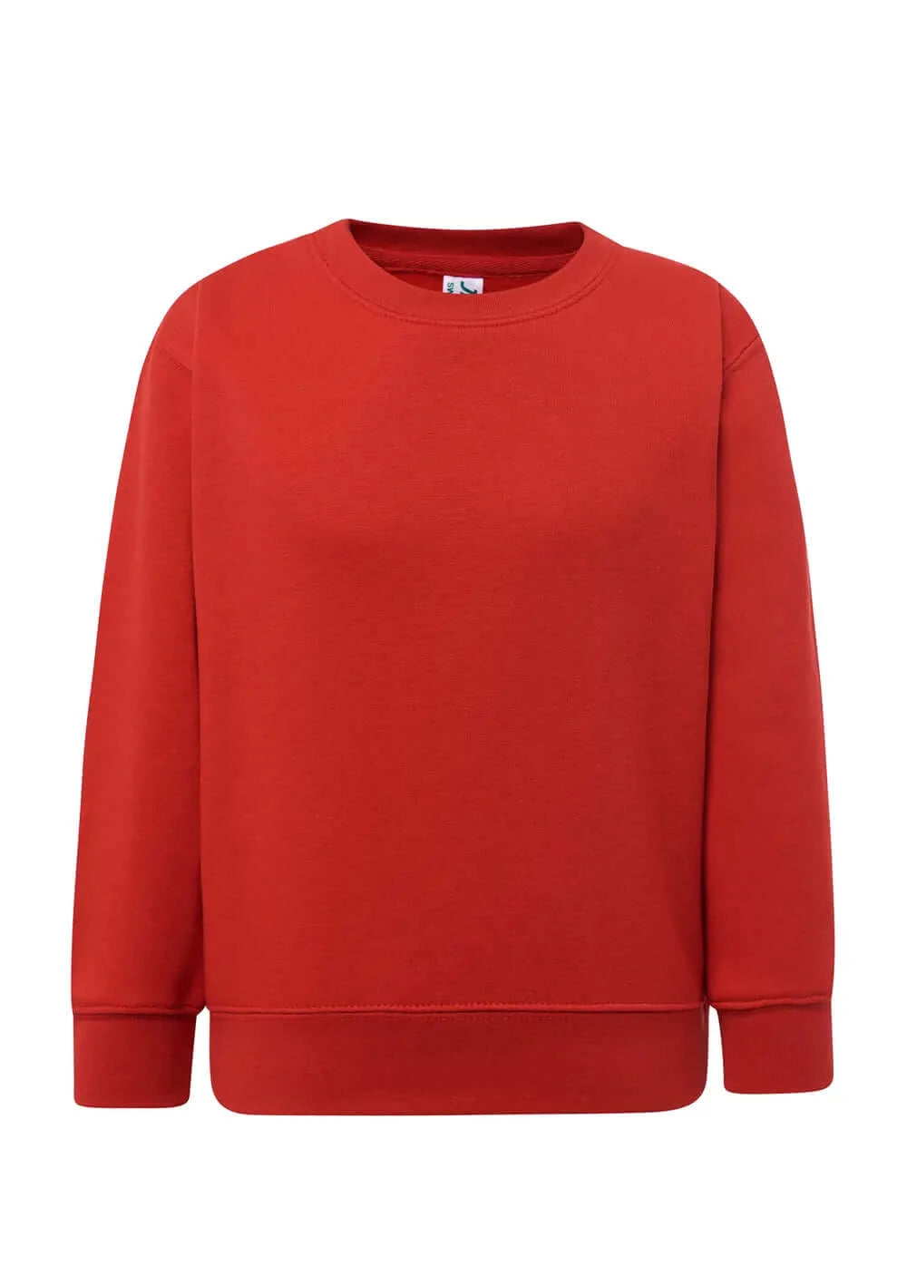 Felpa a Girocollo Bambini Personalizzata Maschio Femmina Felpa CmrDesignStore 1-2 Rossa