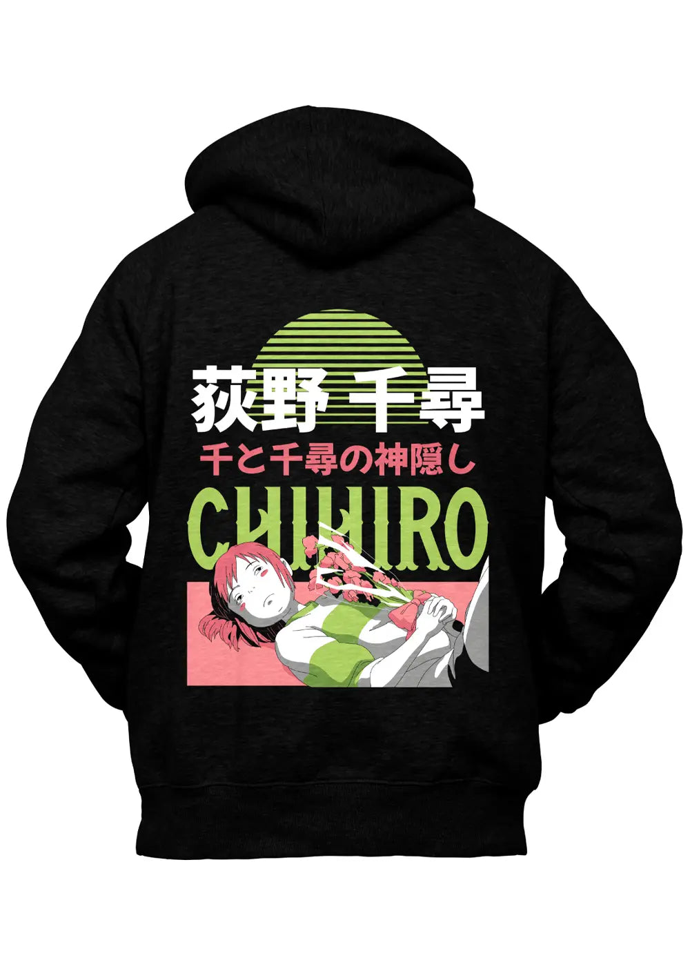 Felpa con Cappuccio Chihiro La Città Incantata Studio Ghibli Felpa CmrDesignStore