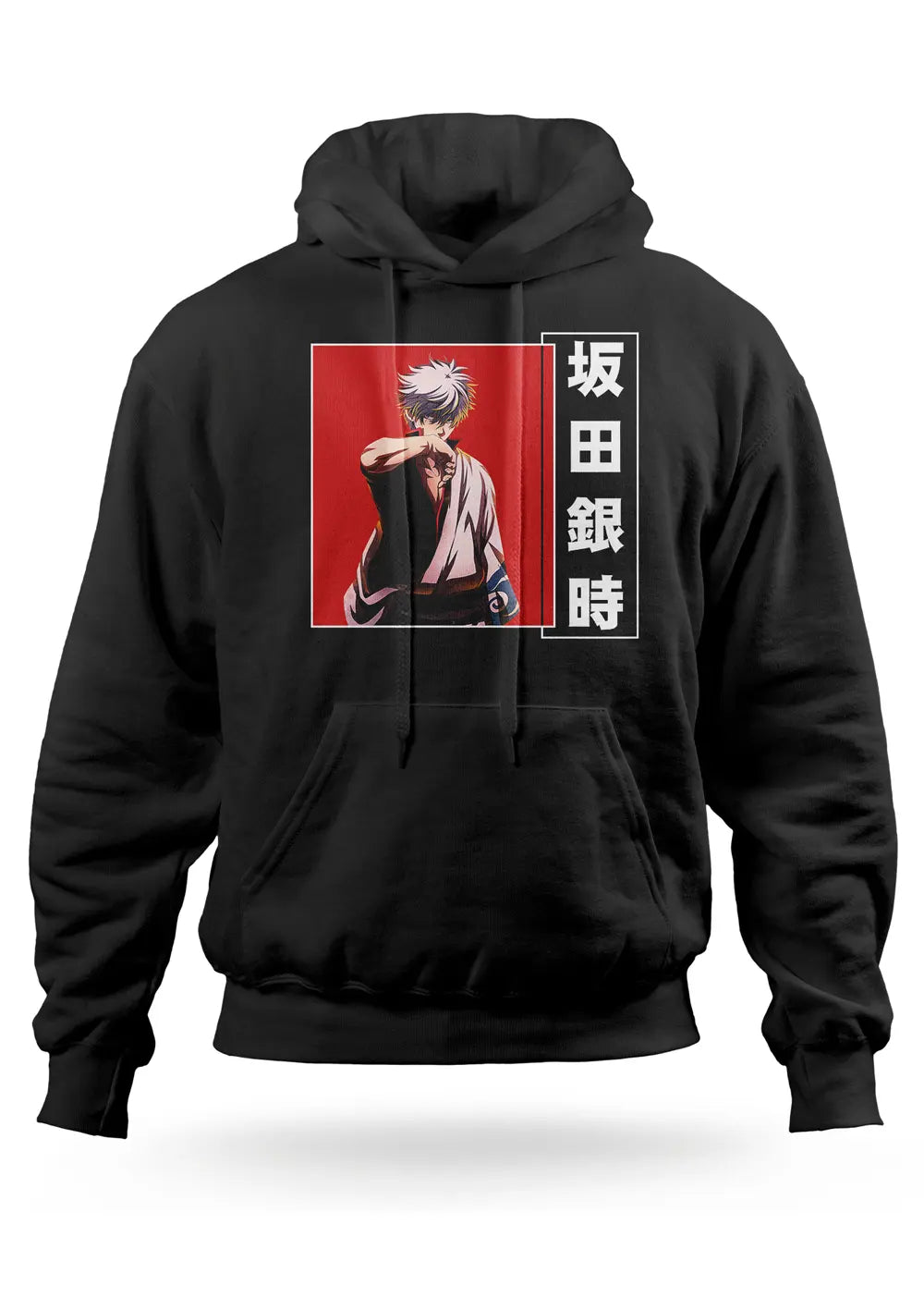 Felpa Gintoki Sakata Anime Gintama con Cappuccio Felpa CmrDesignStore