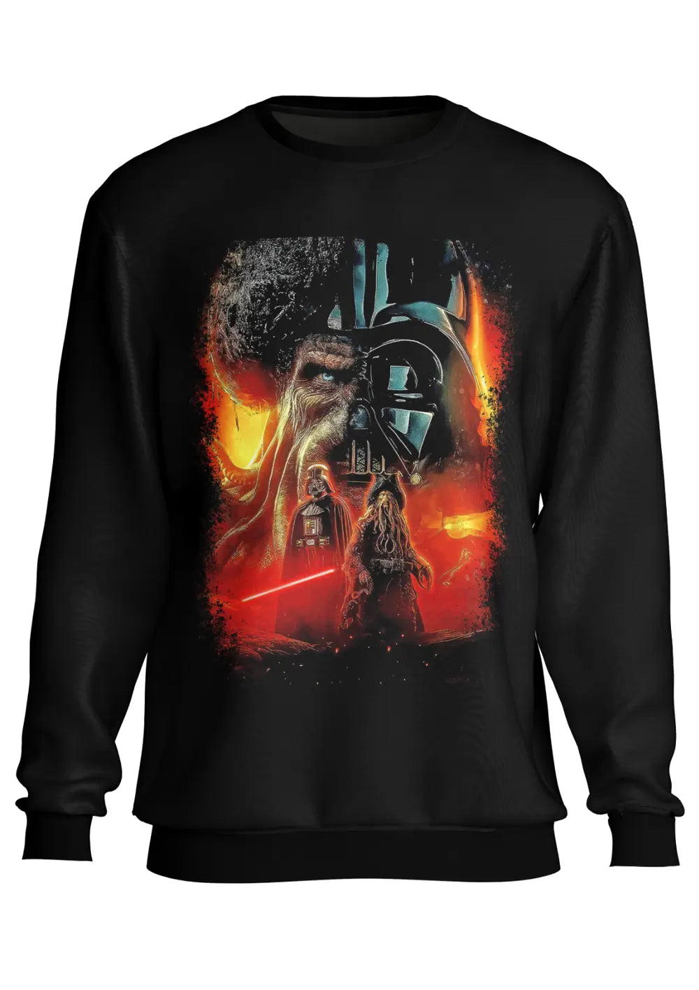 Felpa a Girocollo Darth Vader e Davy Jones Film Cult Felpa CmrDesignStore