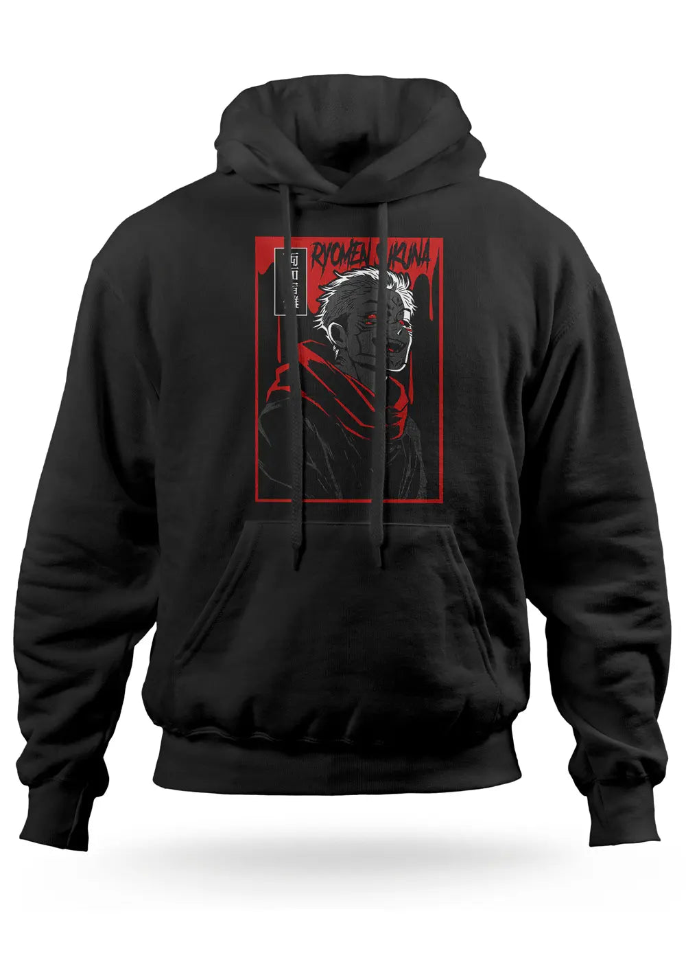 Felpa con Cappuccio Jujutsu Kaisen Ryomen Sukuna Anime Felpa CmrDesignStore