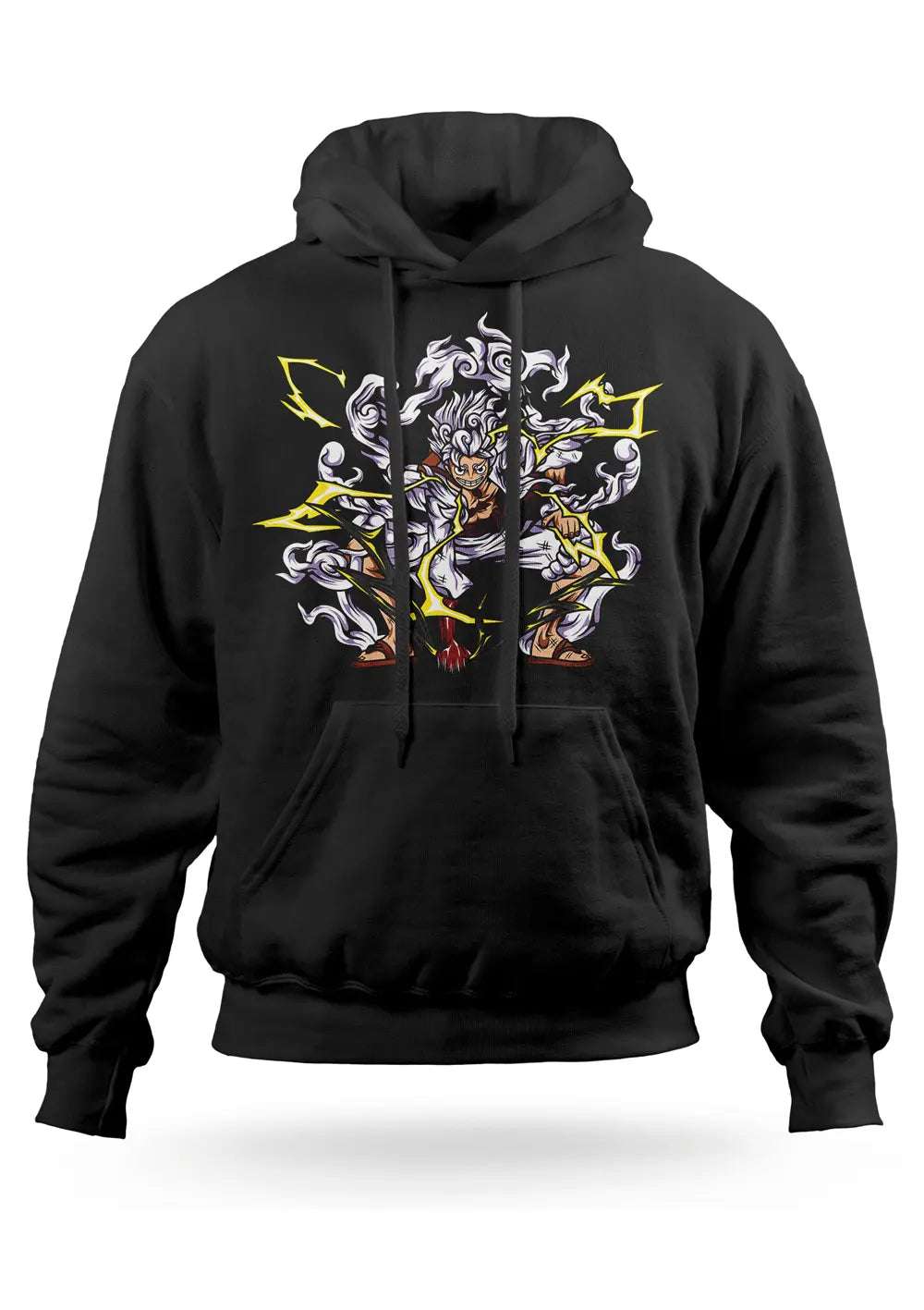 Felpa con cappuccio Monkey D Luffy Rubber Gear 5 One Piece Anime Felpa CmrDesignStore