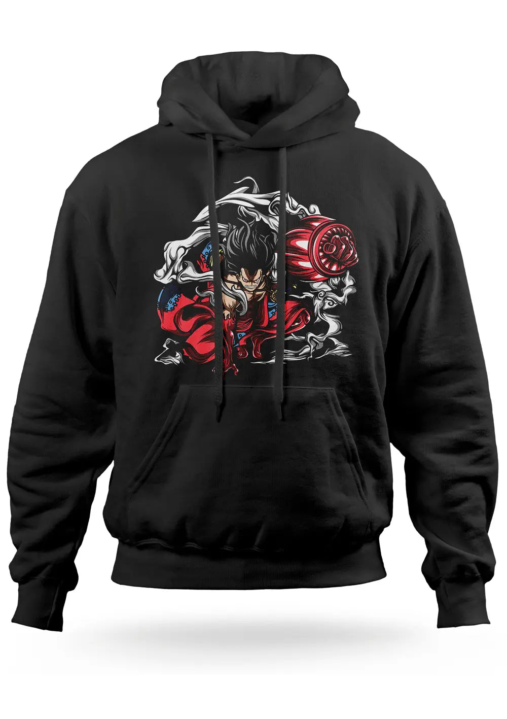 Felpa con Cappuccio Monkey D Luffy Rubber Gear 4 Snakeman Felpa CmrDesignStore