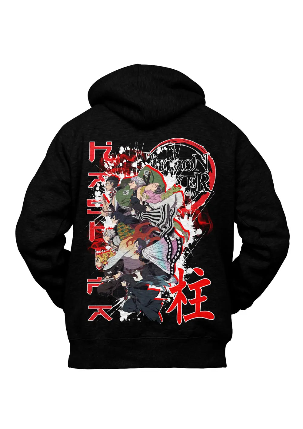 Felpa con Cappuccio Retro Demon Slayer Anime Felpa CmrDesignStore