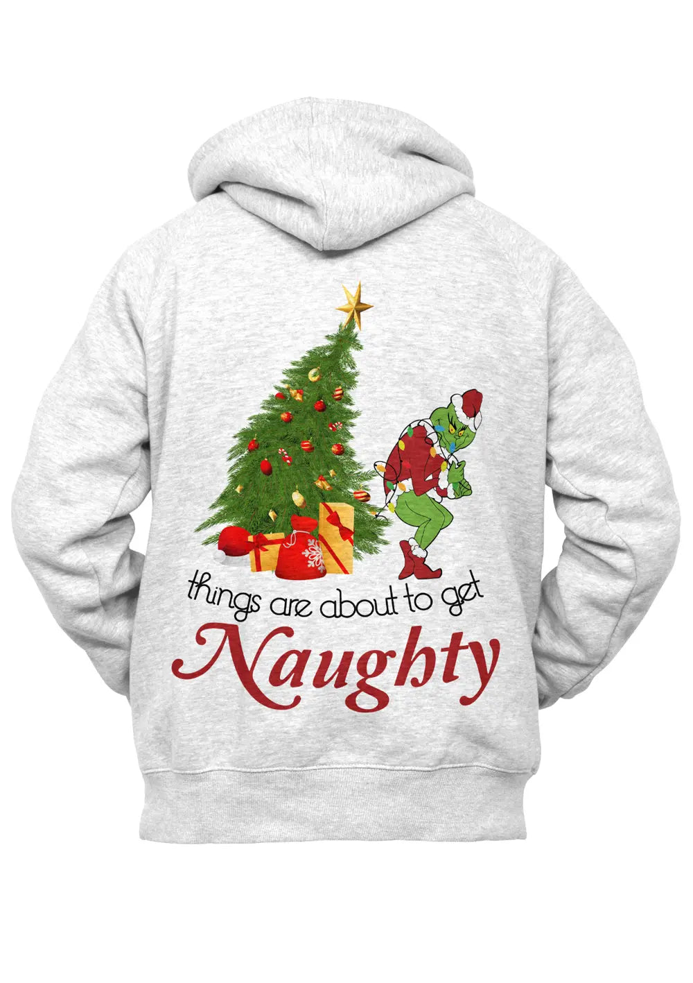 Felpa con Cappuccio Retro il Grinch Christmass Style Felpa CmrDesignStore