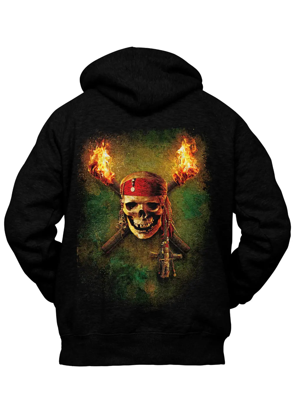 Felpa con Cappuccio Retro Pirati dei Caraibi Film Cult Felpa CmrDesignStore