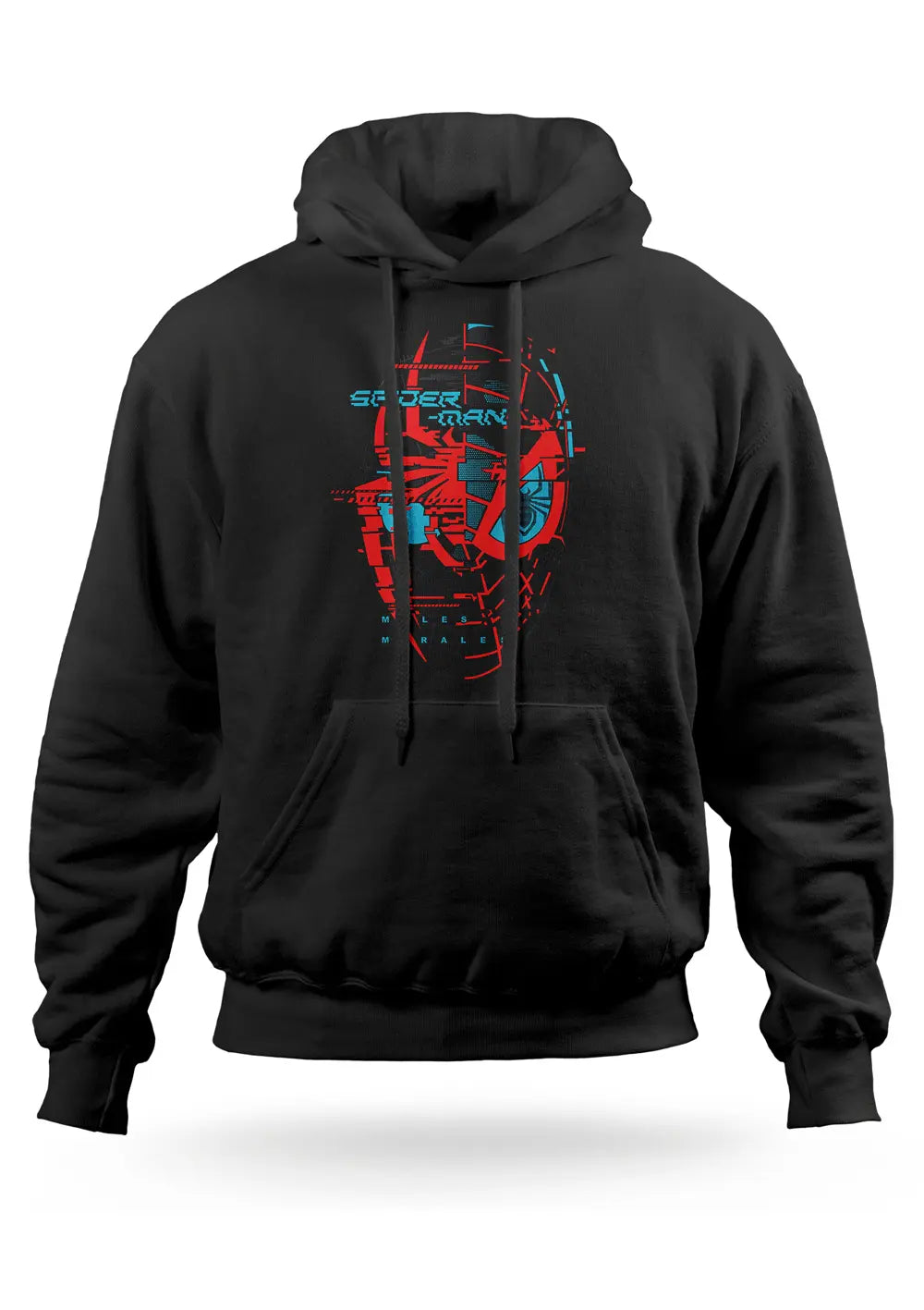 Felpa con Cappuccio Spiderman Miles Morales Supereroi Felpa CmrDesignStore
