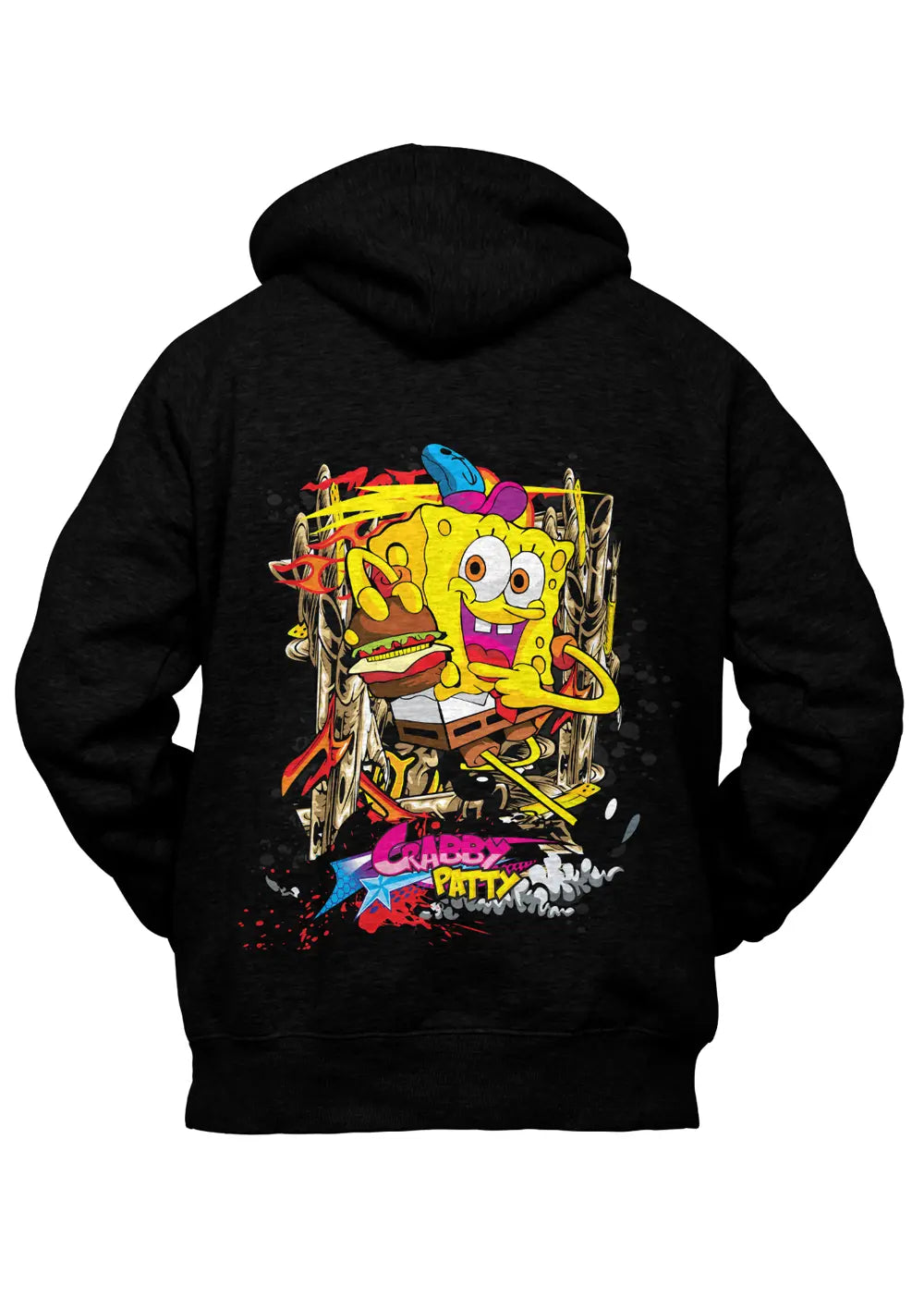 Felpa con Cappuccio SpongeBob Urban Style Felpa CmrDesignStore