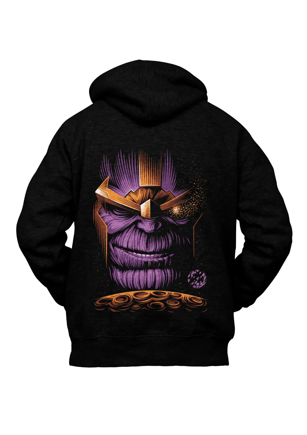 Felpa con Cappuccio Thanos Supereroi Marvel Retro Felpa CmrDesignStore