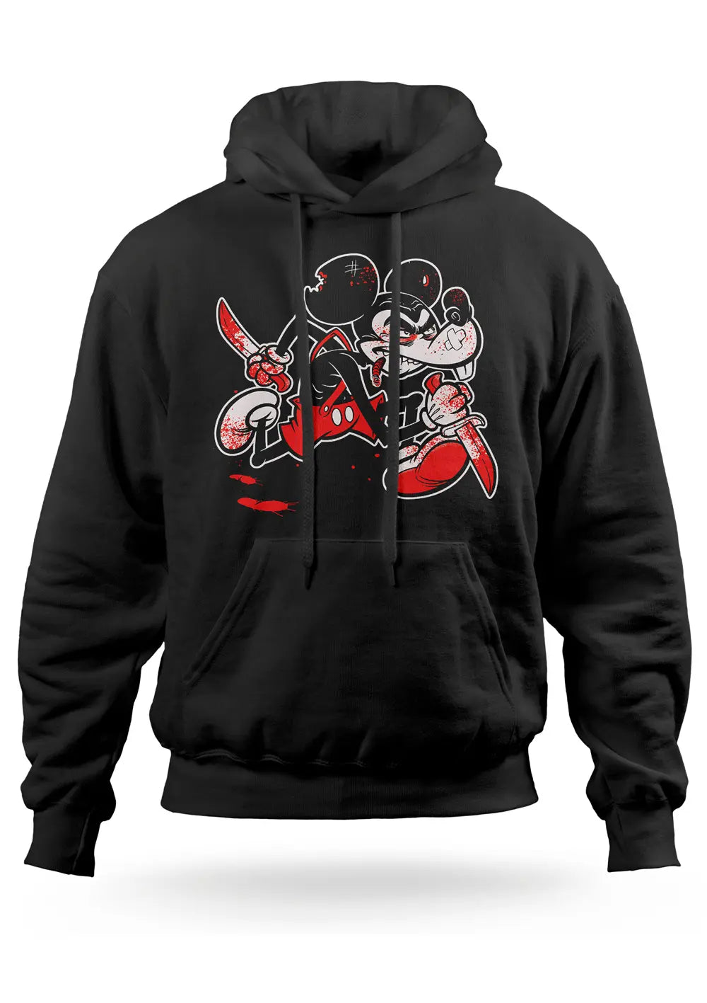 Felpa con Cappuccio Topolino Killer Streetwear Urban Felpa CmrDesignStore