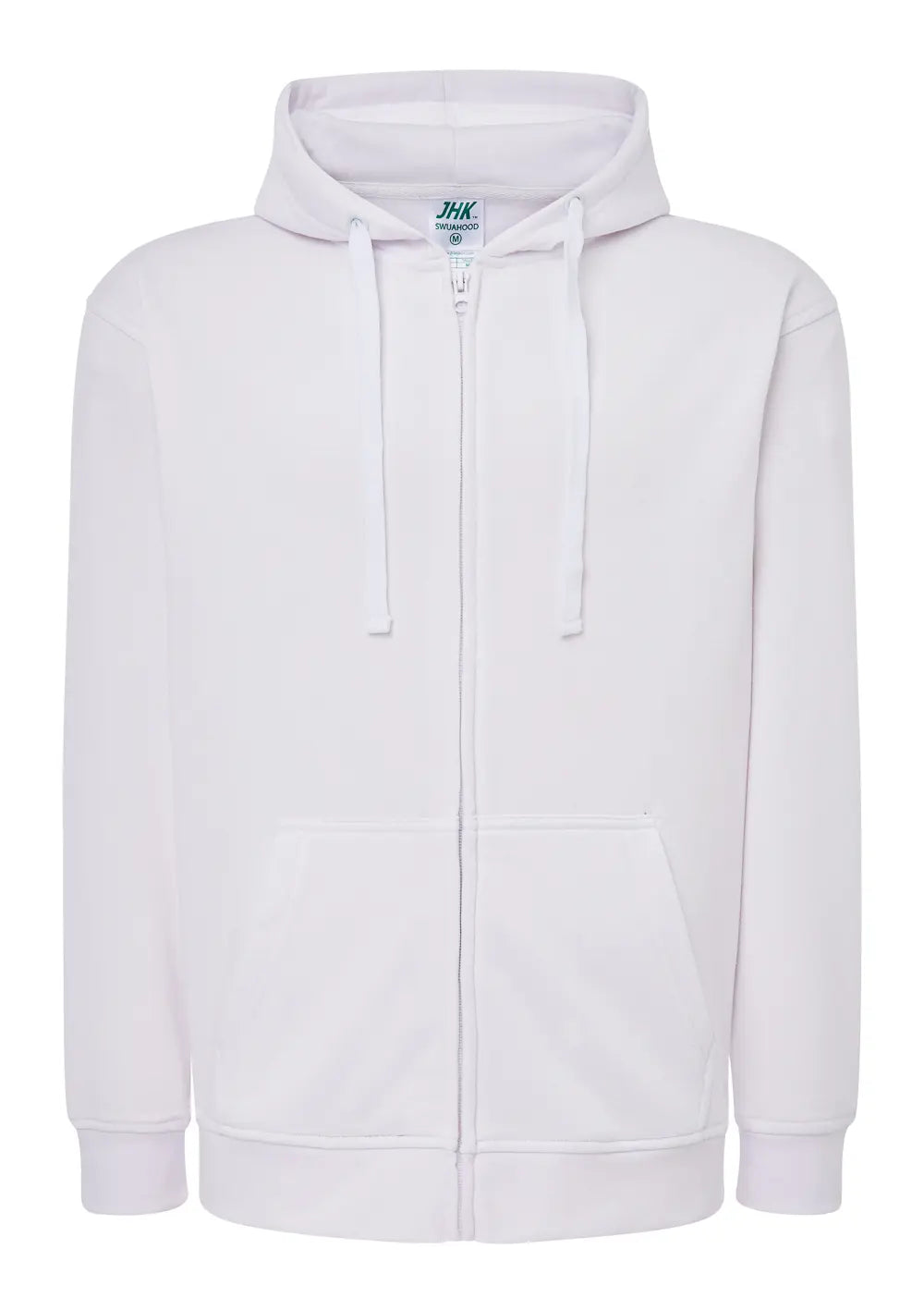 Felpa Zip Con Cappuccio Personalizzata Stampa Professionale Felpa CmrDesignStore S Bianco