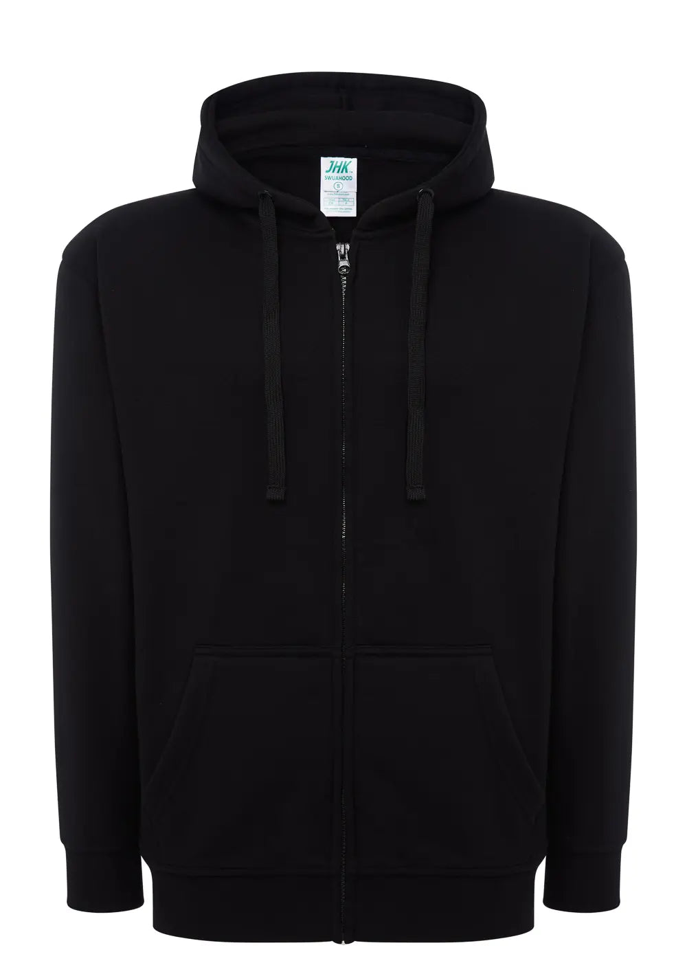 Felpa Zip Con Cappuccio Personalizzata Stampa Professionale Felpa CmrDesignStore S Nero