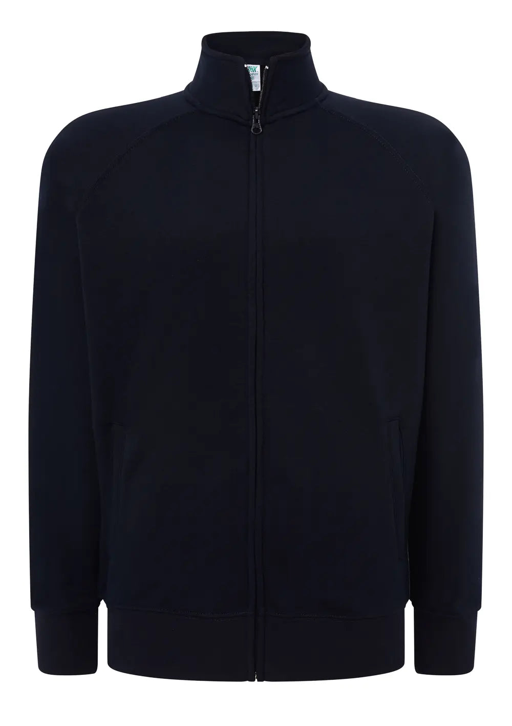 Felpa Zip a Girocollo Personalizzata Con Stampa Fronte e Retro Felpa CmrDesignStore XS Blu Navy