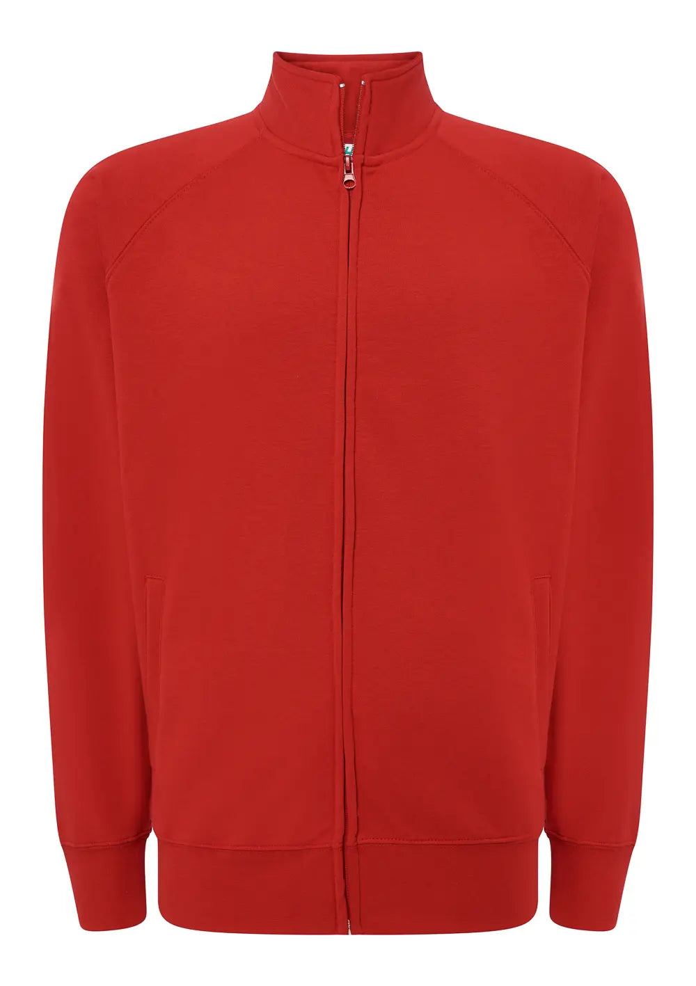 Felpa Zip a Girocollo Personalizzata Con Stampa Fronte e Retro Felpa CmrDesignStore XS Rosso