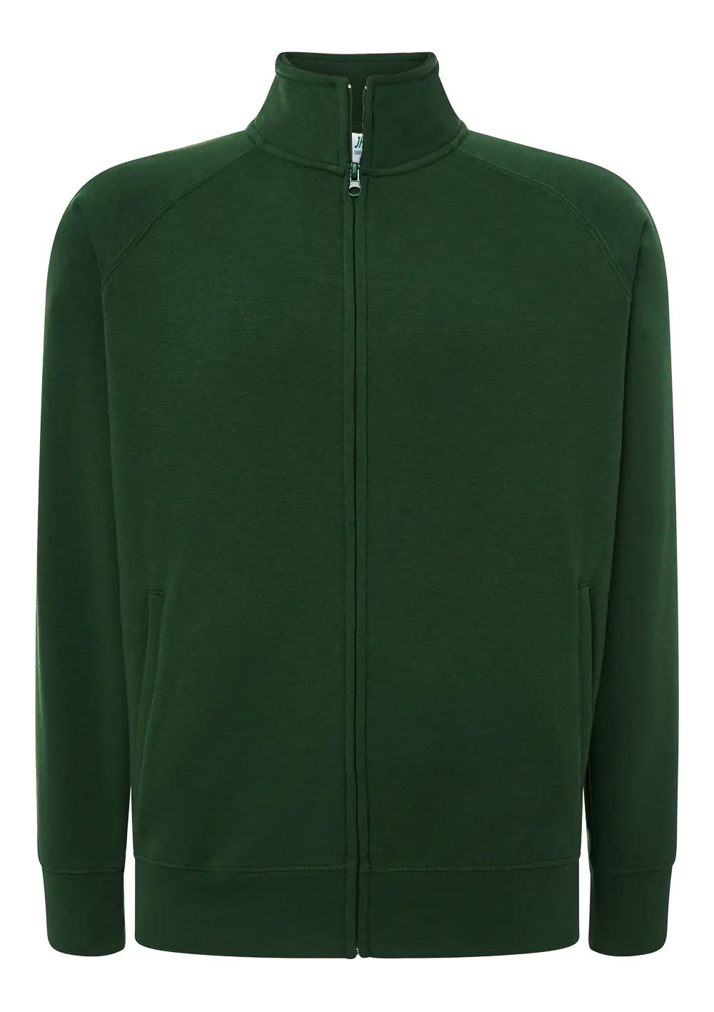 Felpa Zip a Girocollo Personalizzata Con Stampa Fronte e Retro Felpa CmrDesignStore XS Verde