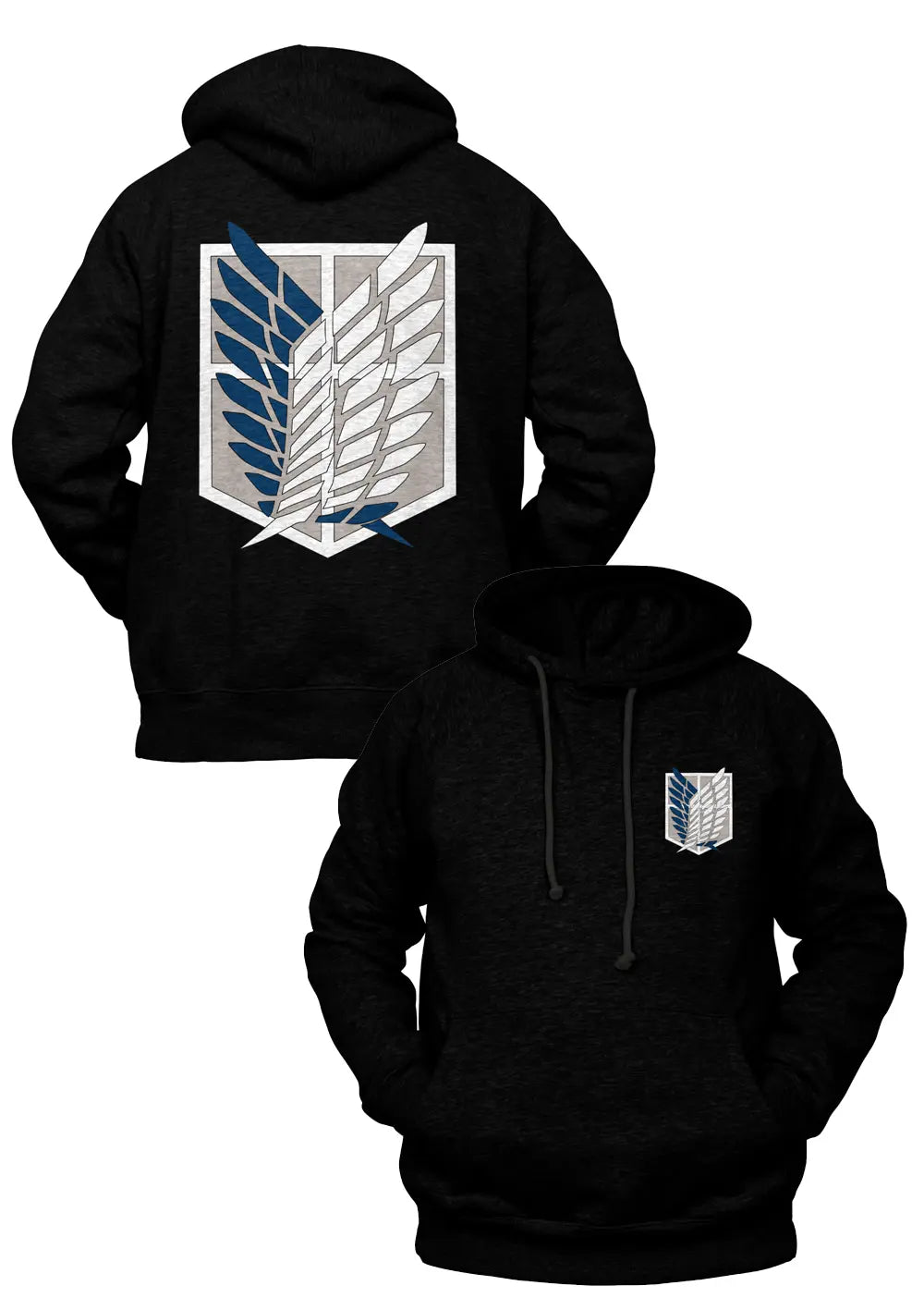 Felpa con cappuccio Corpo di Ricerca Attack on Titan L'attacco dei Giganti Anime Felpa CmrDesignStore