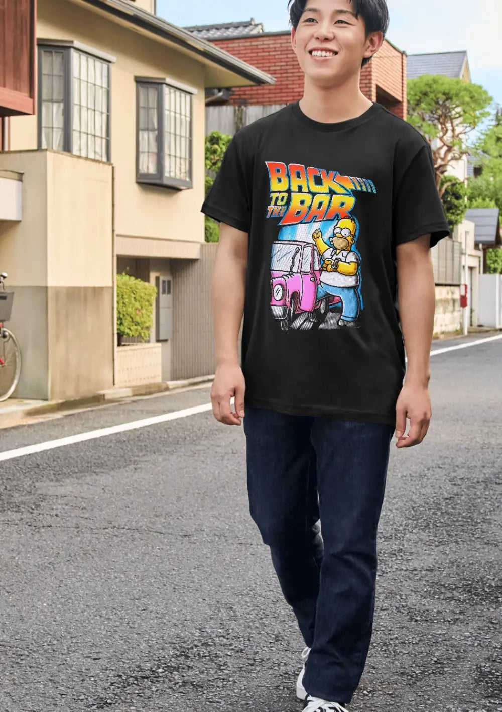 T-Shirt Maglietta Homer Simpson Back to the bar T-Shirt CmrDesignStore