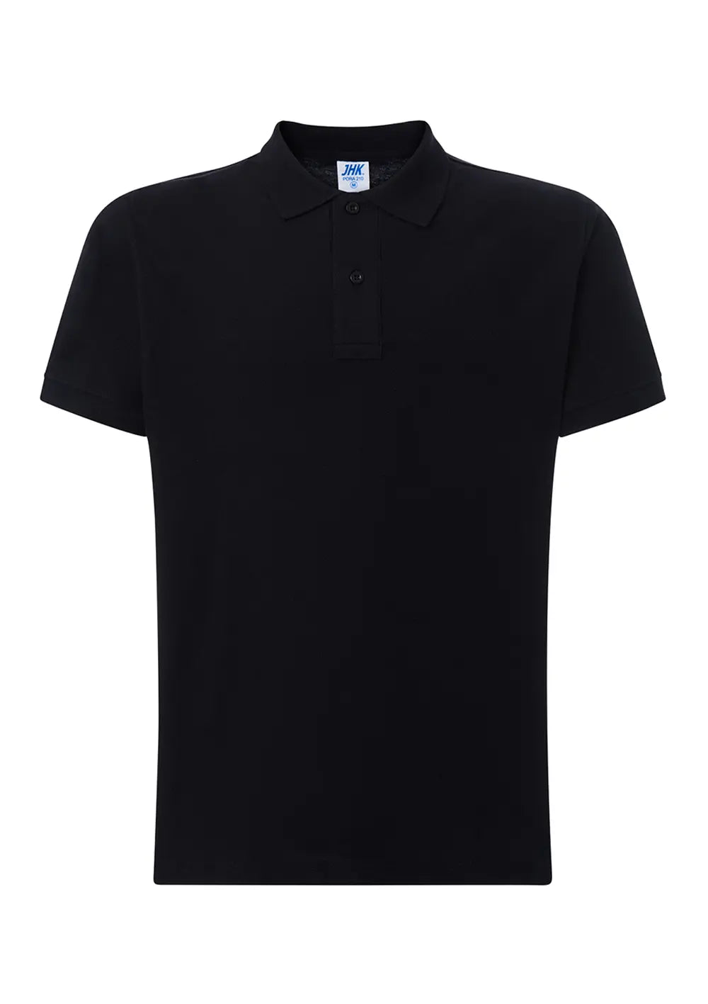 Polo Maniche Corte Personalizzata con Stampa Fronte e Retro Polo CmrDesignStore XS NERO