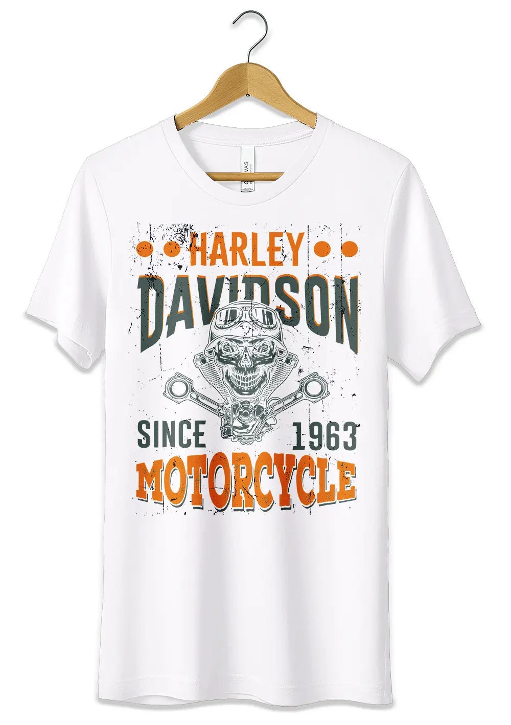 T-Shirt Maglietta Harley Davidson Urban Streetwear Style Unisex T-Shirt CmrDesignStore 3/4 anni Bianco