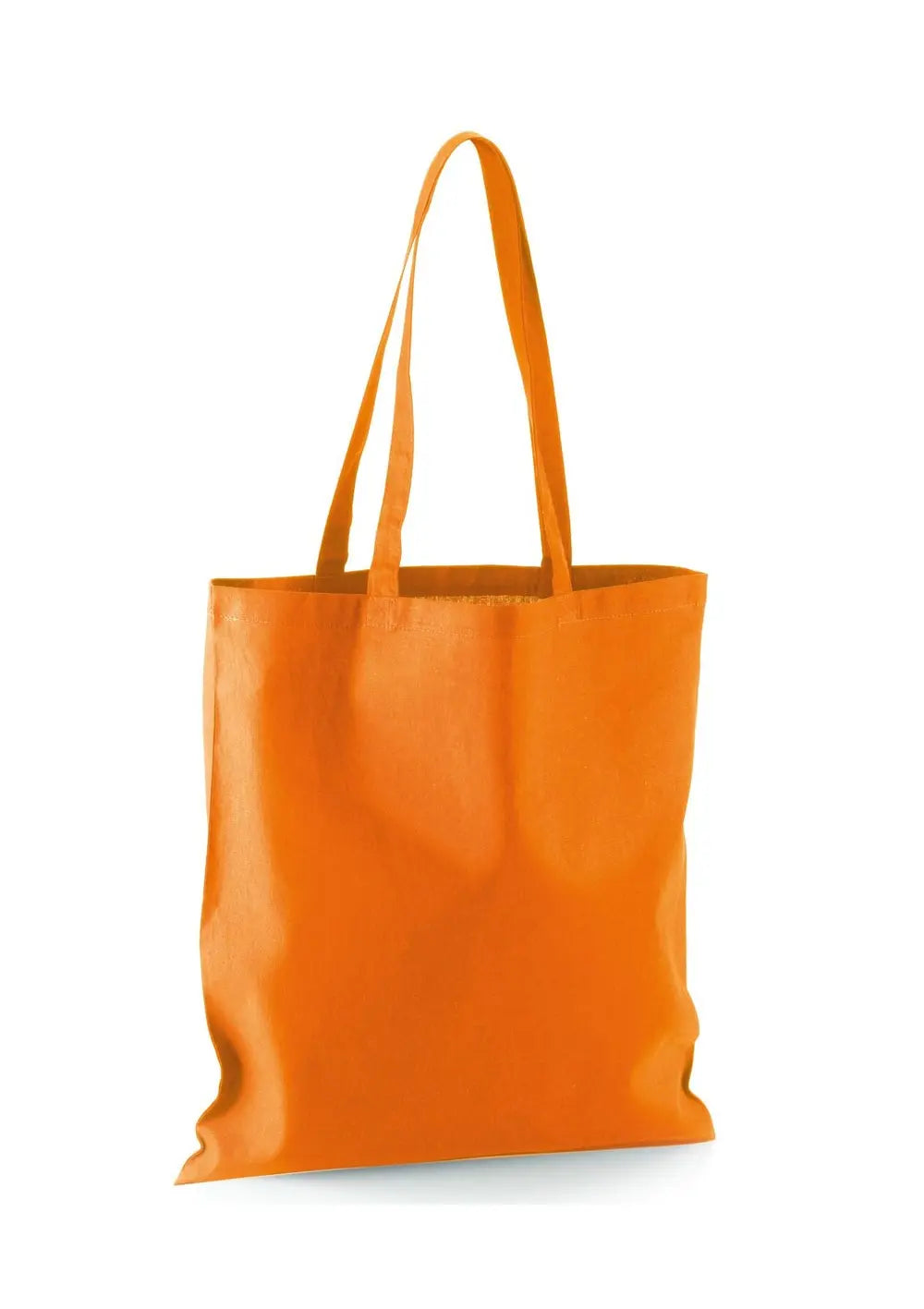 Shopper Personalizzata Borsa con Manici Lunghi in Cotone Shopper CmrDesignStore Kit da 10 pz Arancio