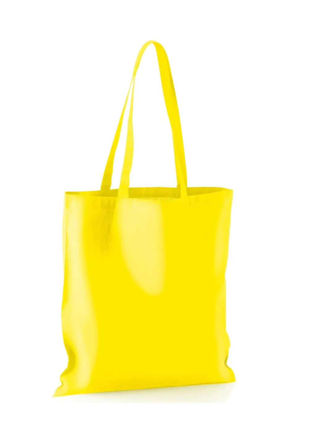 Shopper Personalizzata Borsa con Manici Lunghi in Cotone Shopper CmrDesignStore Kit da 10 pz Giallo