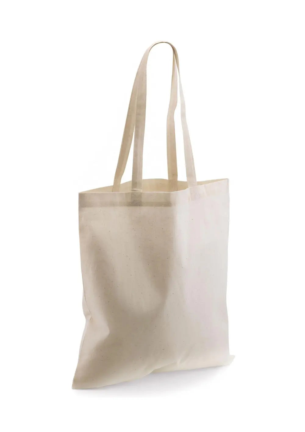 Shopper Personalizzata Borsa con Manici Lunghi in Cotone Shopper CmrDesignStore Kit da 10 pz Naturale