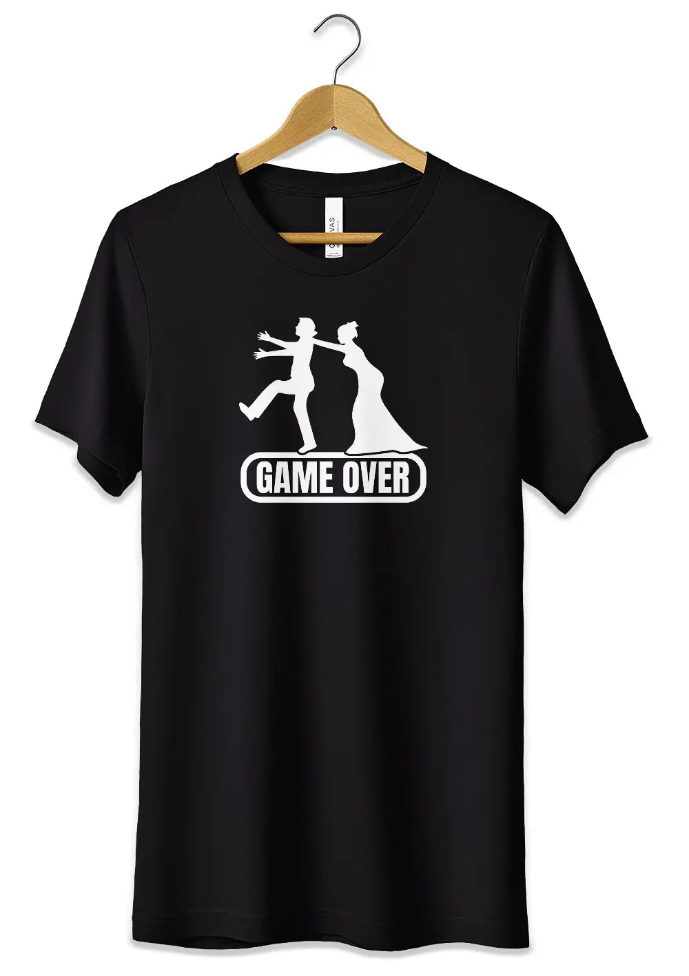 T-Shirt per Addio al Celibato Nubilato Maglietta in Cotone Personalizzata T-Shirt CmrDesignStore XS Nero