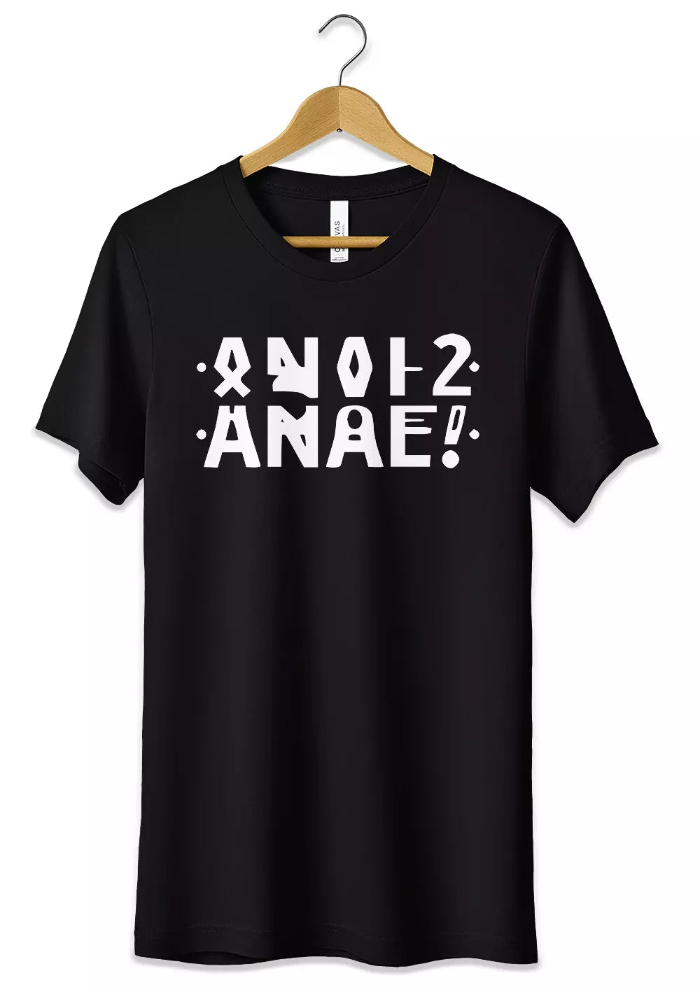 T-Shirt Divertente ANAL? 100% Cotone Unisex T-Shirt CmrDesignStore 3/4 anni Nero
