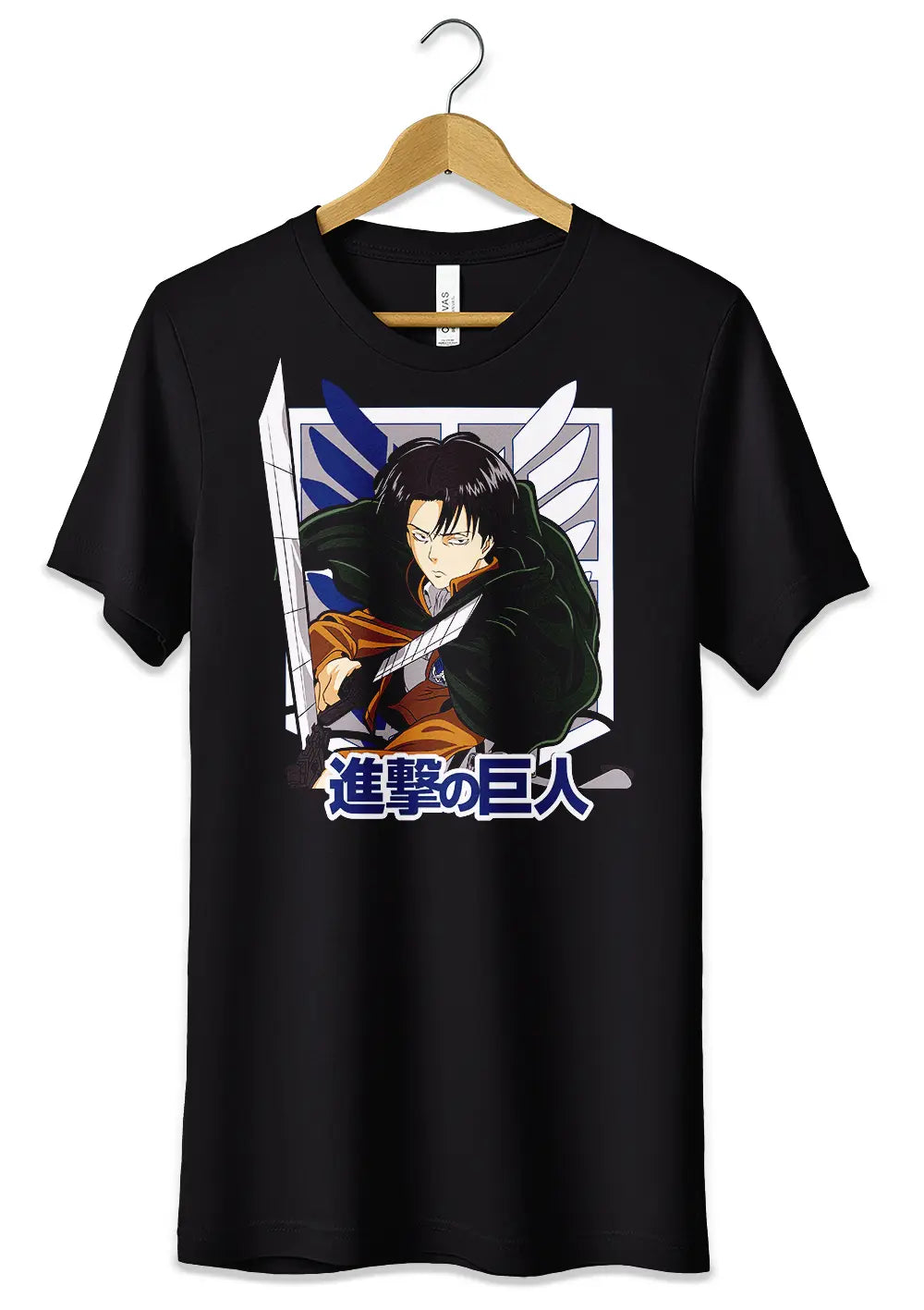 T-Shirt Maglietta Attack on Titan Levi Anime Fans T-Shirt CmrDesignStore