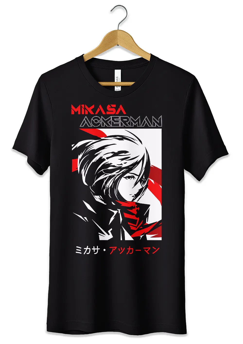 T-Shirt Maglietta Attack on Titan Mikasa Anime Fans T-Shirt CmrDesignStore