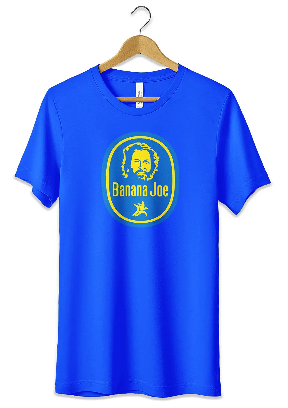 T-Shirt Banana Joe Maglietta Tshirt Bud Spencer Uomo Donna Unisex Personalizzata Cotone Bianca Gialla T-Shirt CmrDesignStore 3/4 anni Blu