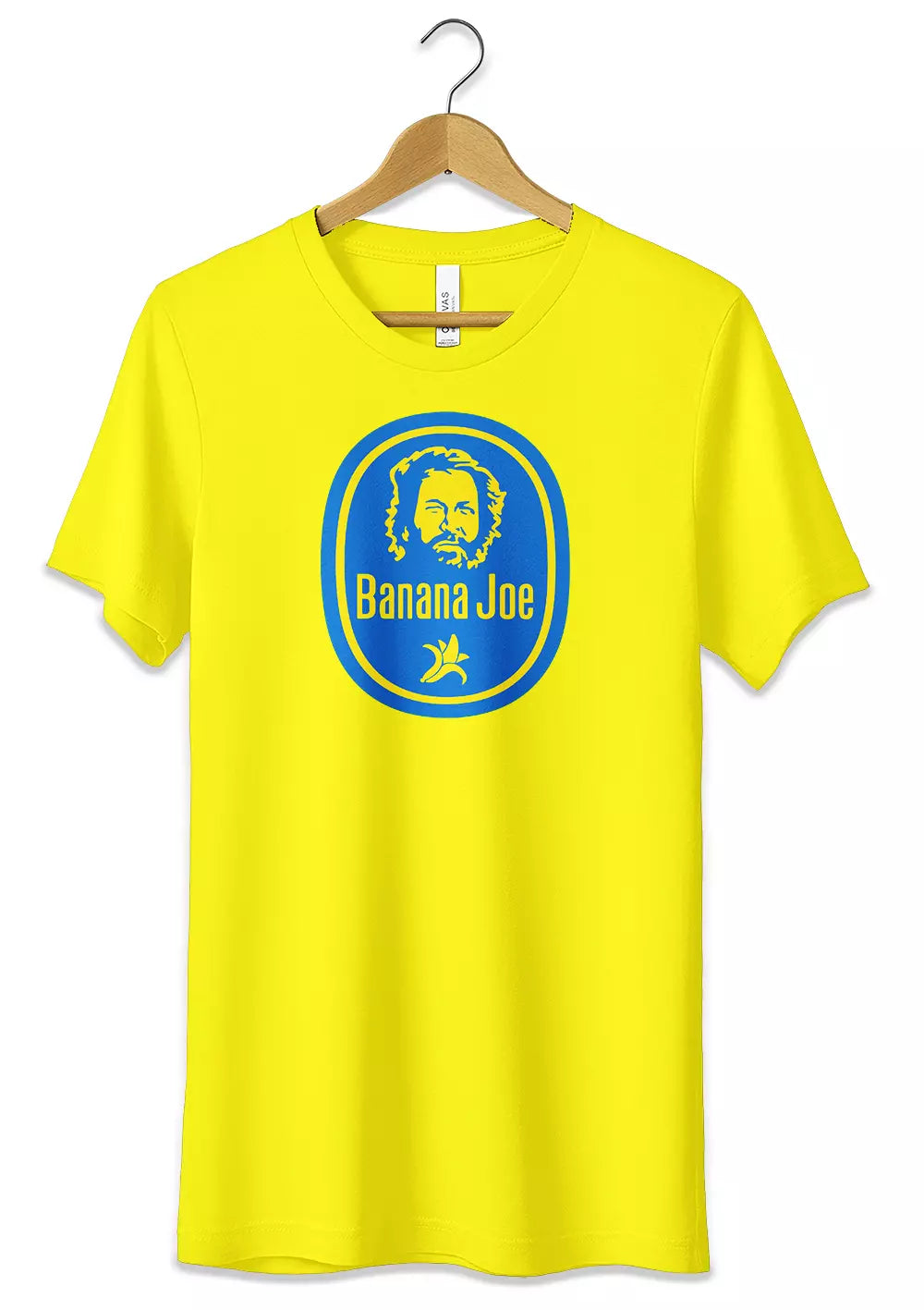 T-Shirt Banana Joe Maglietta Tshirt Bud Spencer Uomo Donna Unisex Personalizzata Cotone Bianca Gialla T-Shirt CmrDesignStore 3/4 anni Giallo