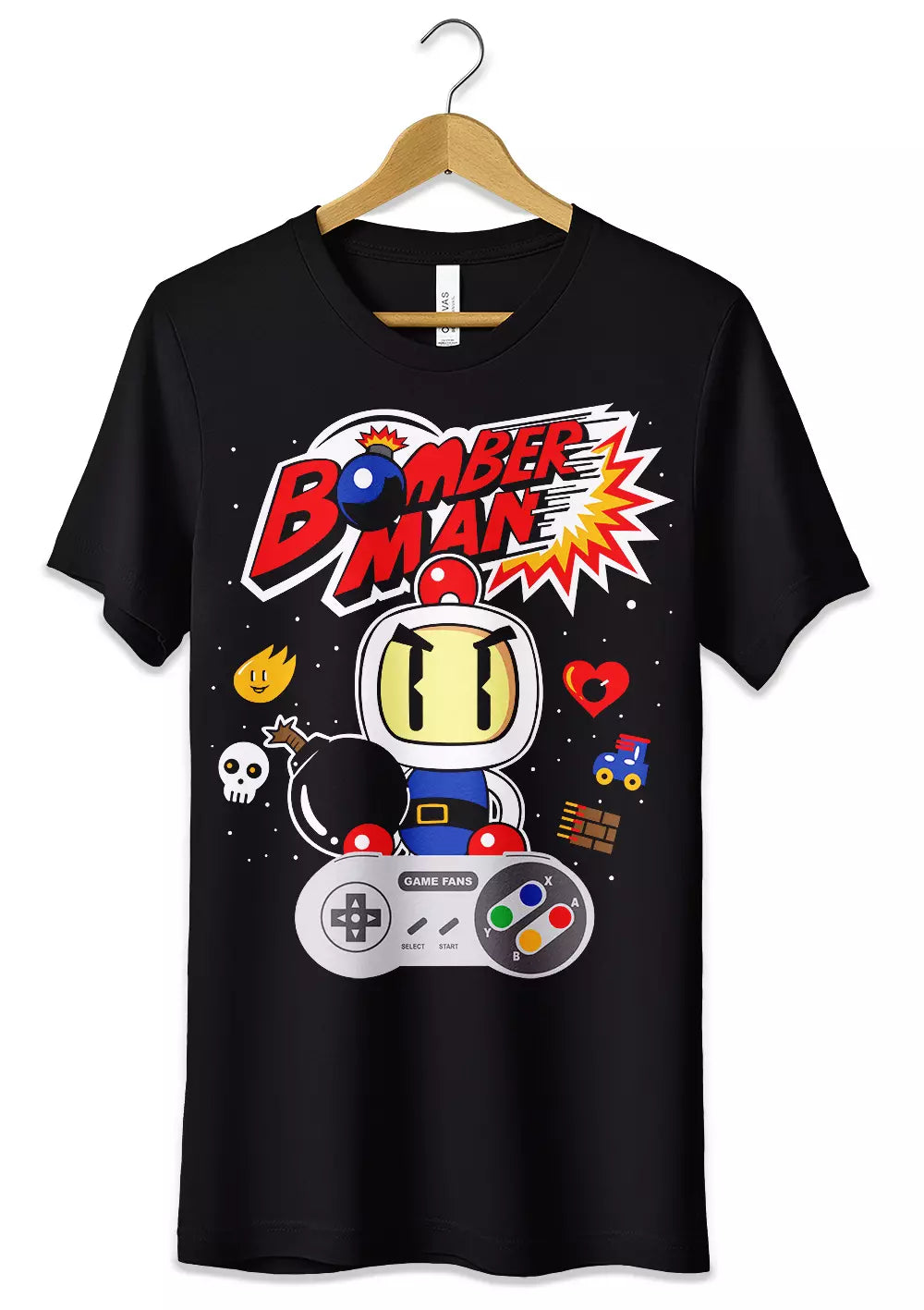 T-Shirt Maglietta Videogames Bomber Man T-Shirt CmrDesignStore