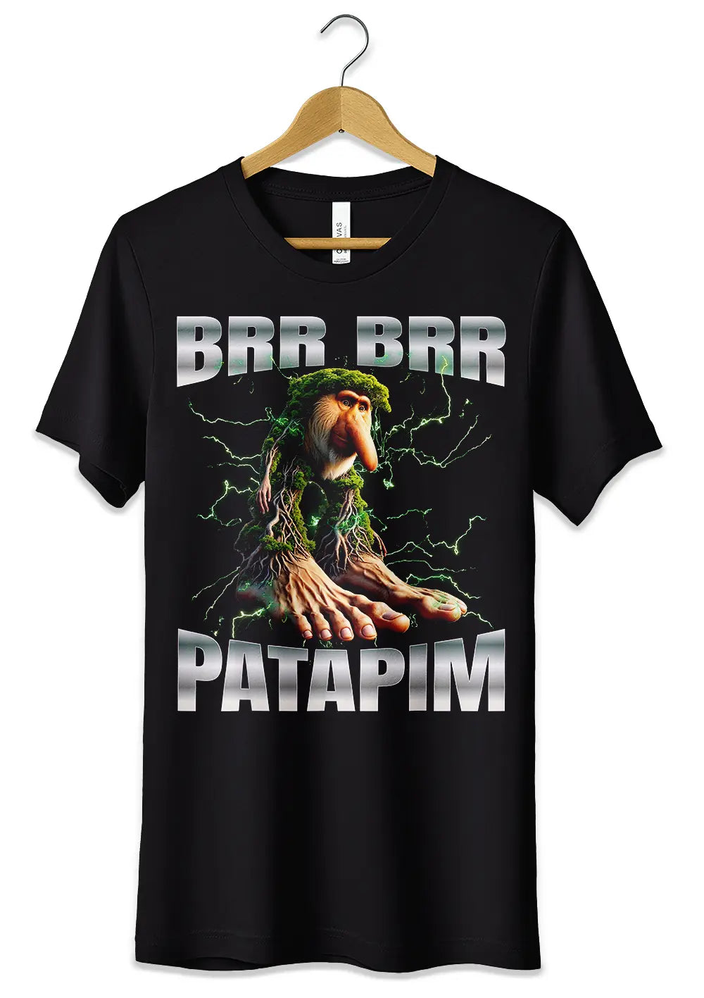 T-Shirt Maglietta Brr Brr Patapim TikTok Brainrot T-Shirt CmrDesignStore