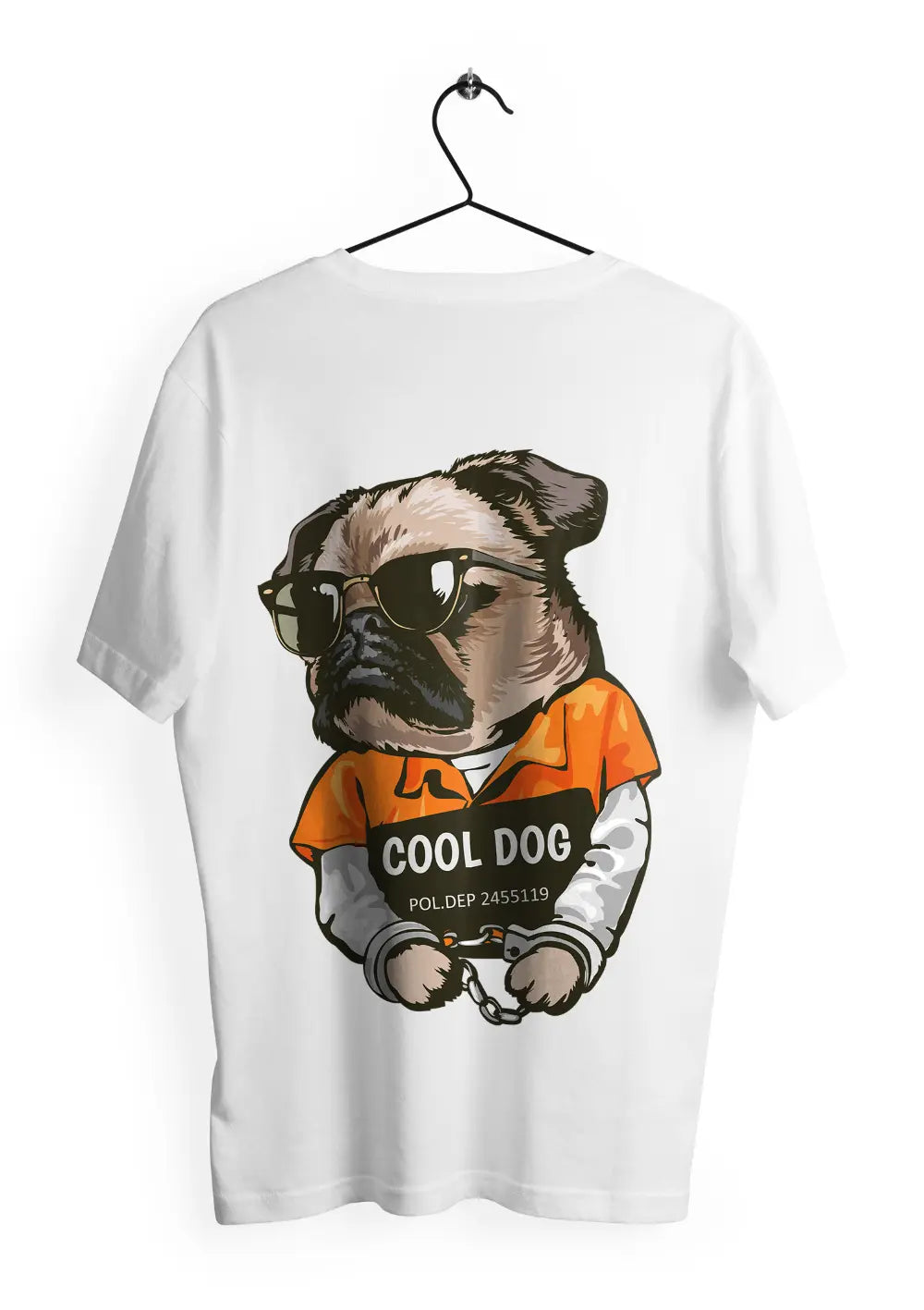 T-Shirt Maglietta Cool Dog Urban Oversize T-Shirt CmrDesignStore Retro XS