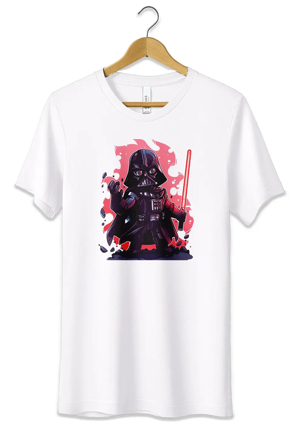 T-Shirt Maglietta Darth Vader Star Wars T-Shirt CmrDesignStore 3/4 anni Bianco