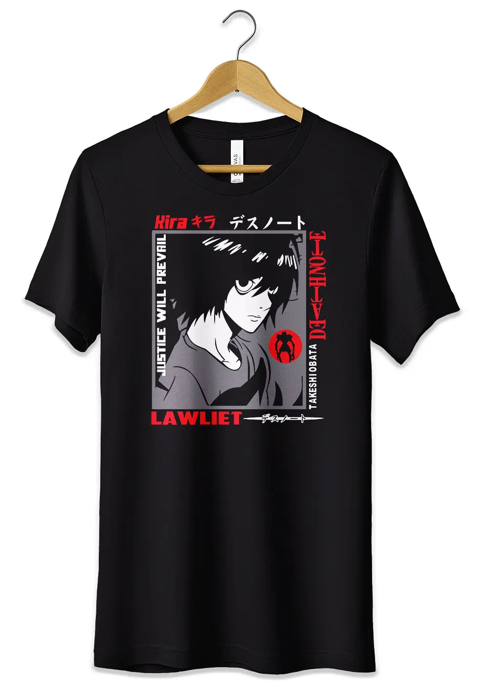 T-Shirt Maglietta Death Note Anime Takeshi Obata T-Shirt CmrDesignStore