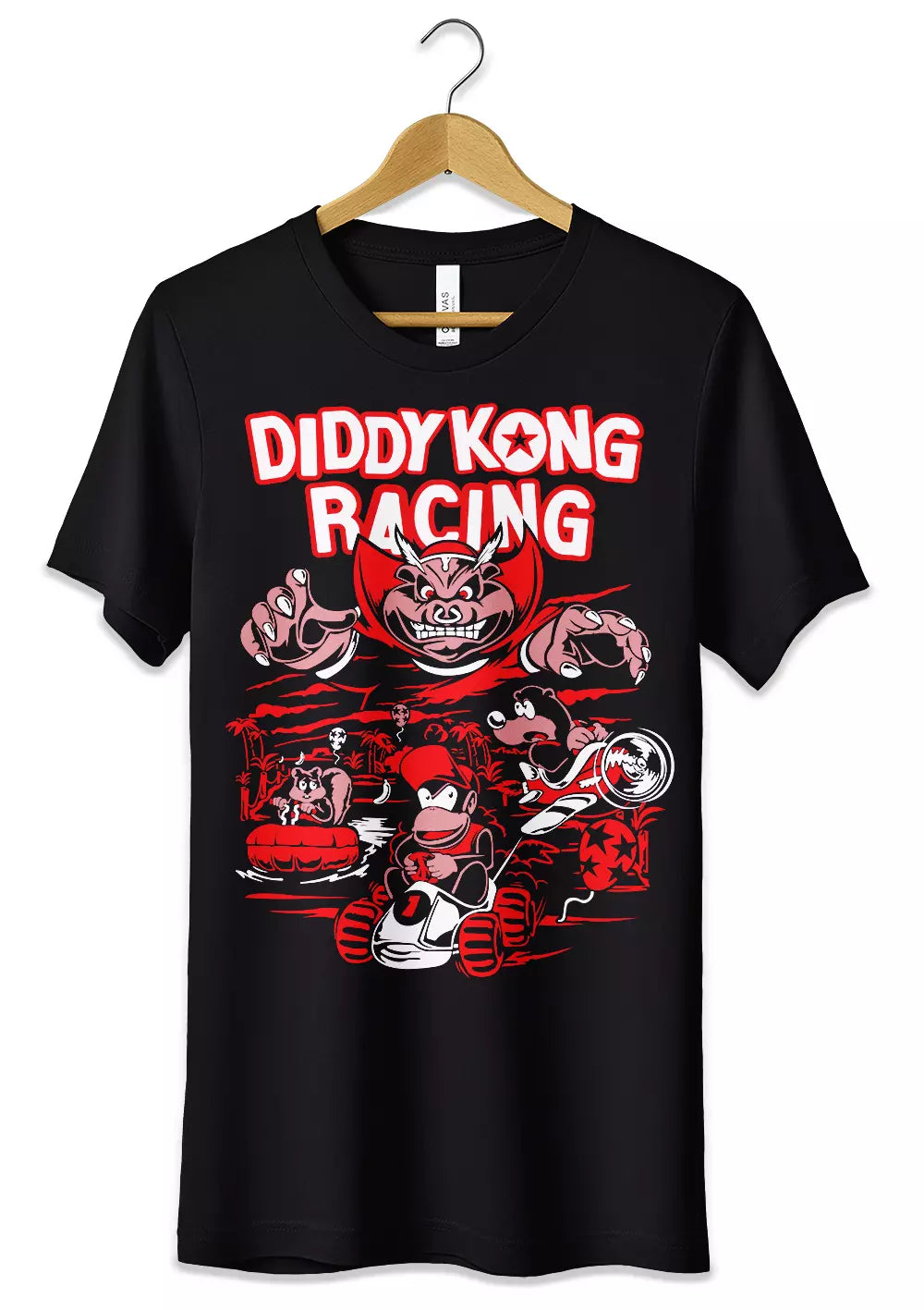 T-Shirt Maglietta Videogames Diddy Kong Racing T-Shirt CmrDesignStore