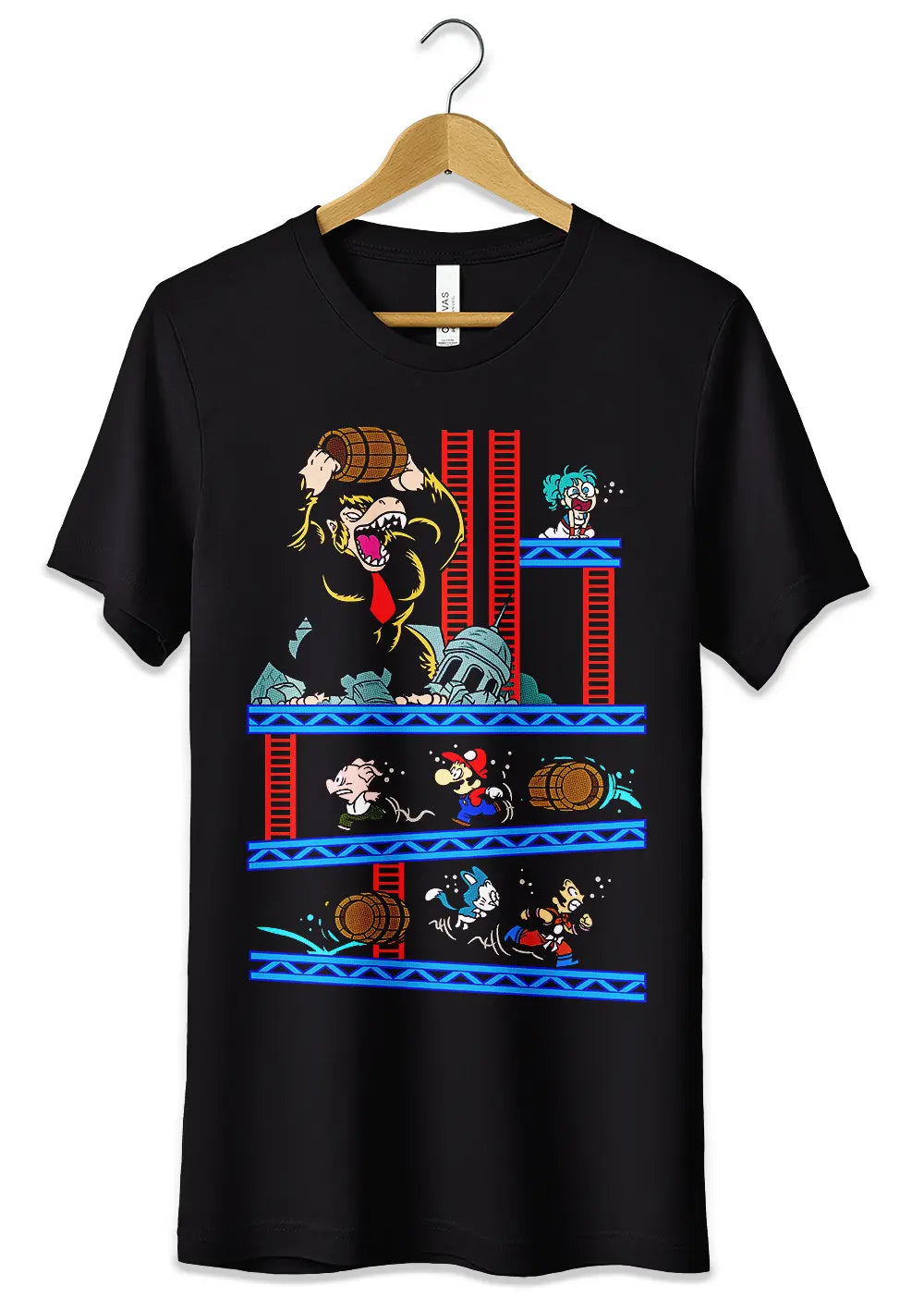 T-Shirt Maglietta Parodia Dragon Ball e Super Mario T-Shirt CmrDesignStore