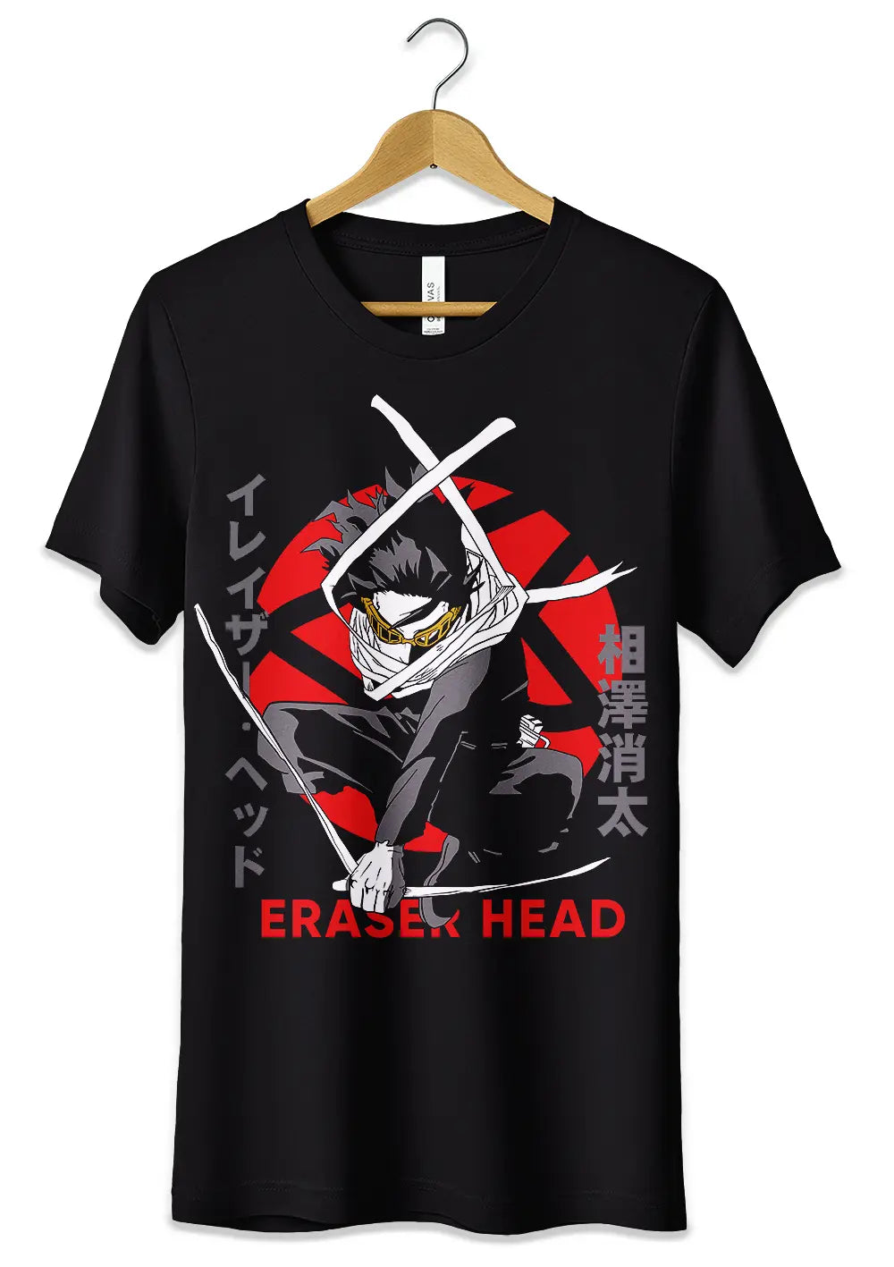 T-Shirt Maglietta Eraser Head My Hero Academia T-Shirt CmrDesignStore
