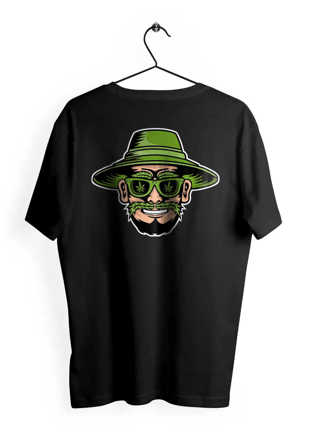 T-Shirt Maglietta Ganja Man Erba Marijuana Unisex T-Shirt CmrDesignStore Retro XS