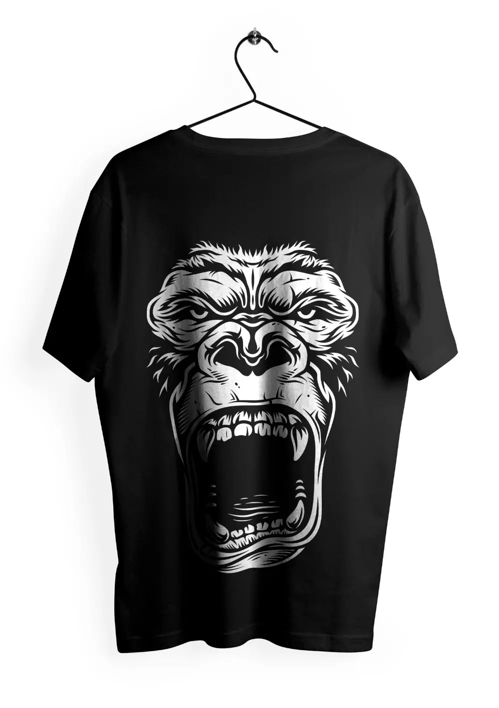 T-Shirt Maglietta Gorilla Face Urban Oversize T-Shirt CmrDesignStore Retro XS