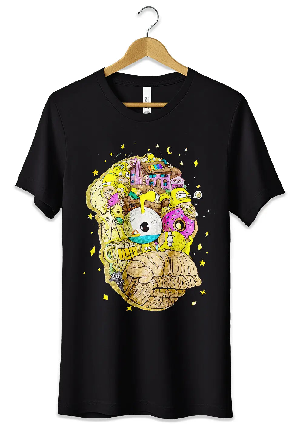 T-Shirt Maglietta Homer Simpson Trip Psichedelico T-Shirt CmrDesignStore