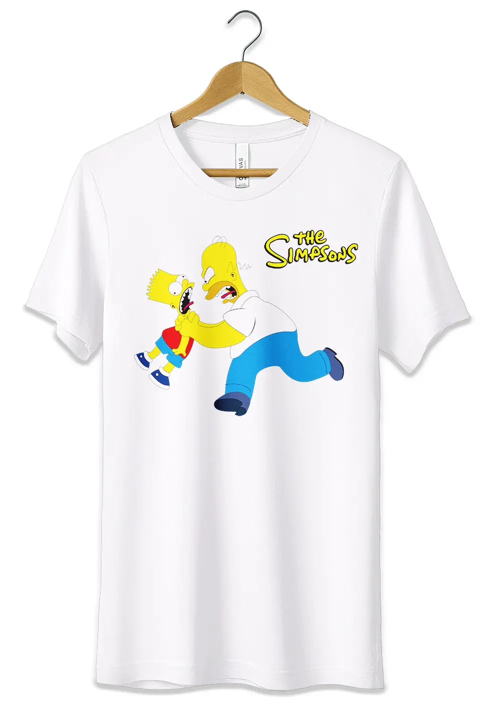 T-Shirt Maglietta The Simpson Homer vs Bart T-Shirt CmrDesignStore