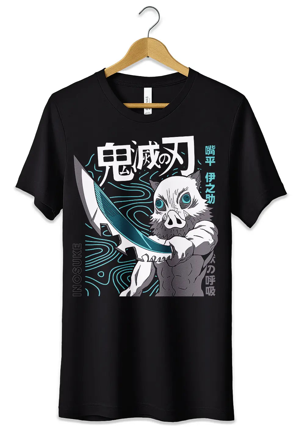 T-Shirt Maglietta Inosuke Demon Slayer Anime T-Shirt CmrDesignStore