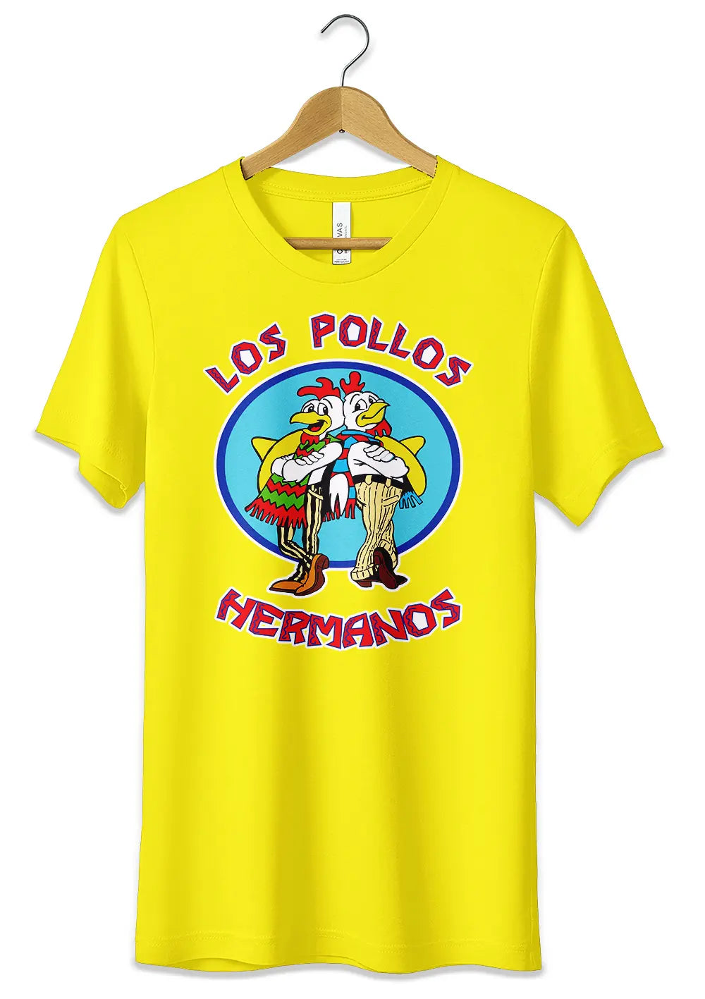 T-Shirt Maglietta Los Pollos Hermanos Breaking Bad T-Shirt CmrDesignStore 3/4 anni Giallo