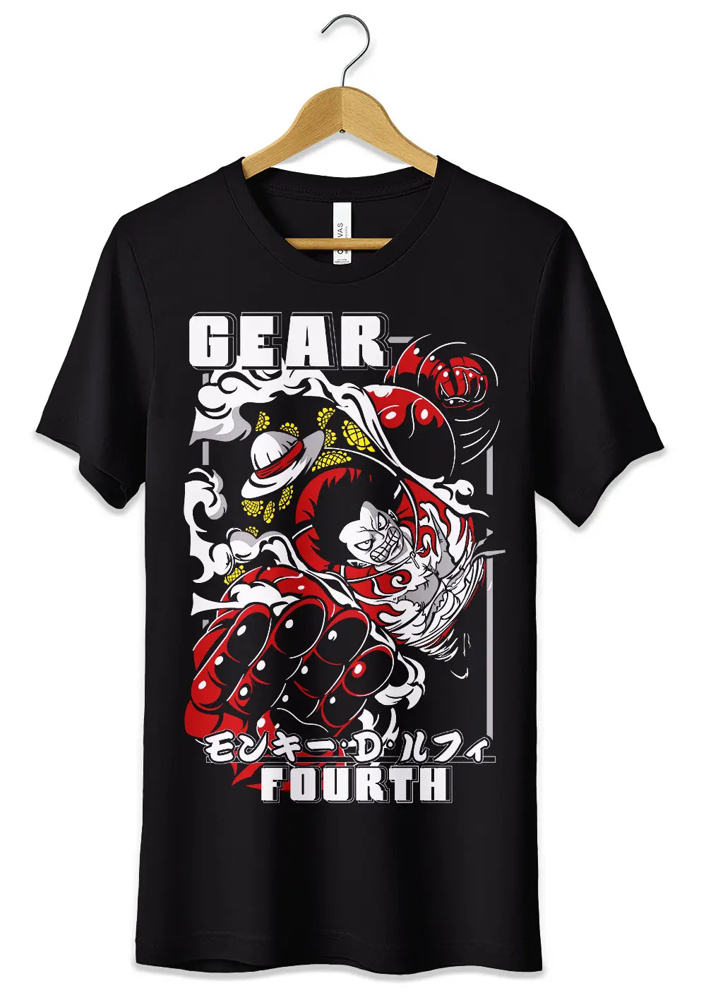 T-Shirt Maglietta Luffy Rubber Cappello di Paglia Anime One Piece T-Shirt CmrDesignStore